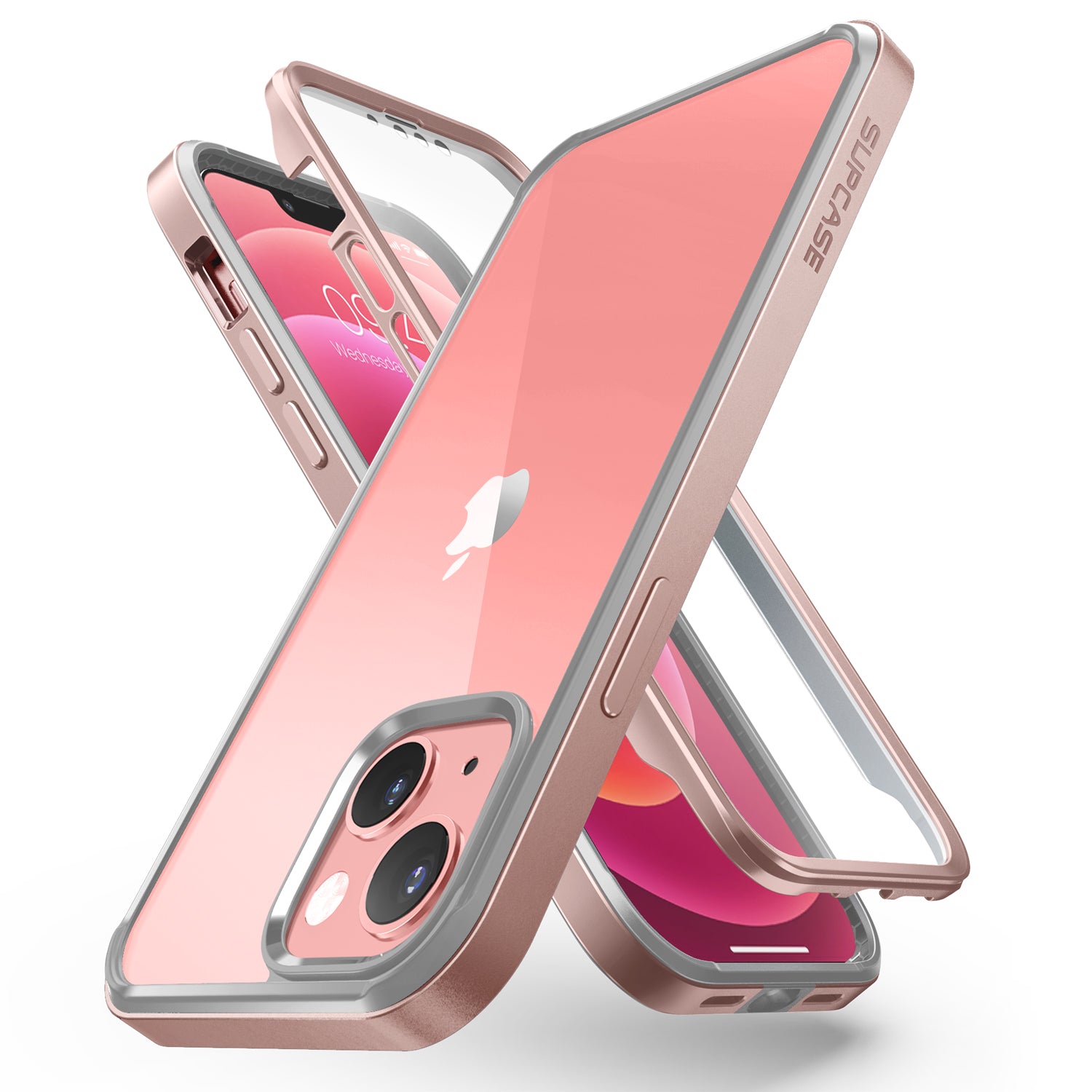 Supcase Unicorn Beetle Edge Series Slim Frame Case with TPU Inner Bumper for iPhone 13 6.1"(2021) Default Supcase Pink 