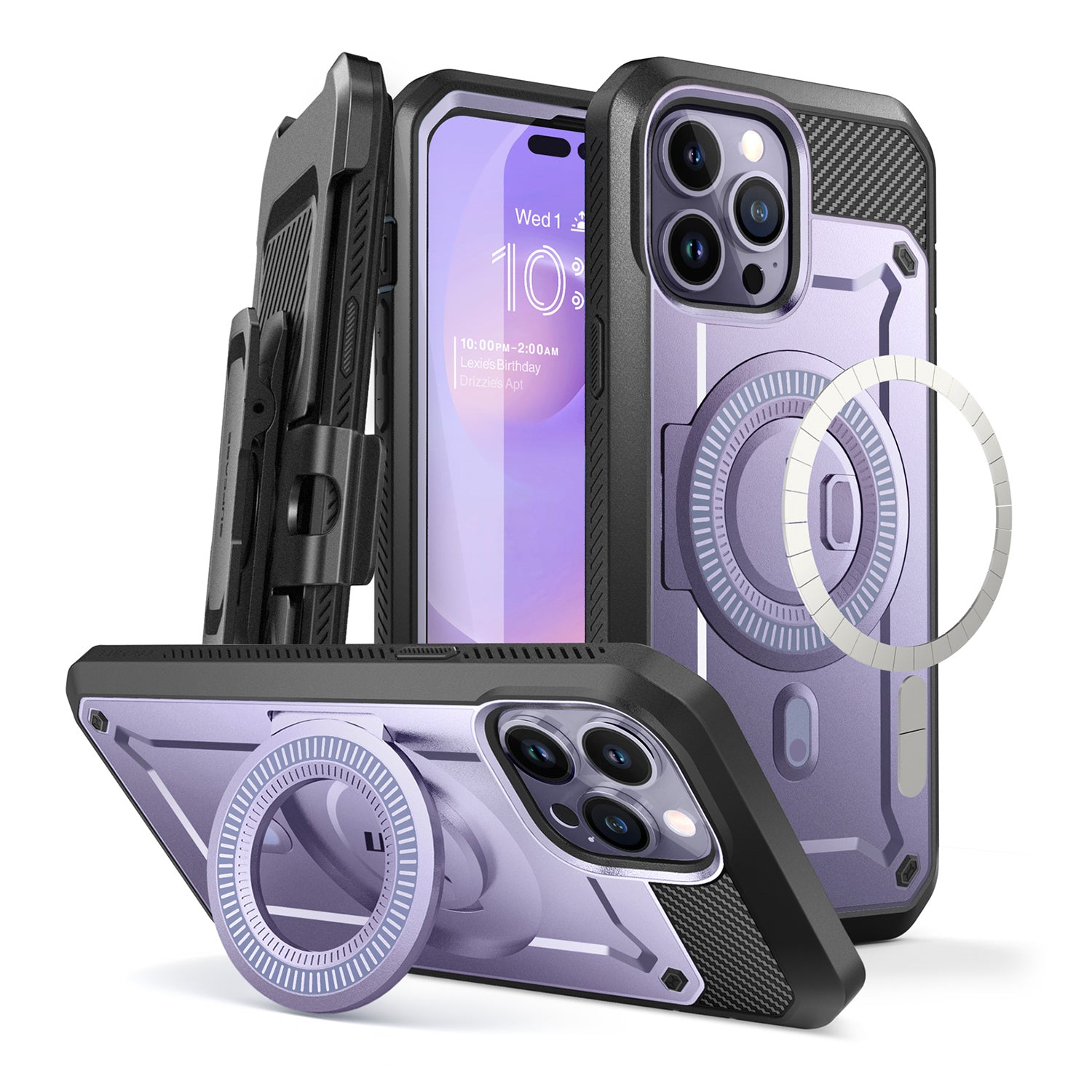 Supcase Unicorn Beetle Pro MagSafe Compatible for iPhone 14 Series (With Built-in Screen Protector) Mobile Phone Cases Supcase Violet iPhone 14 Pro Max 6.7" 