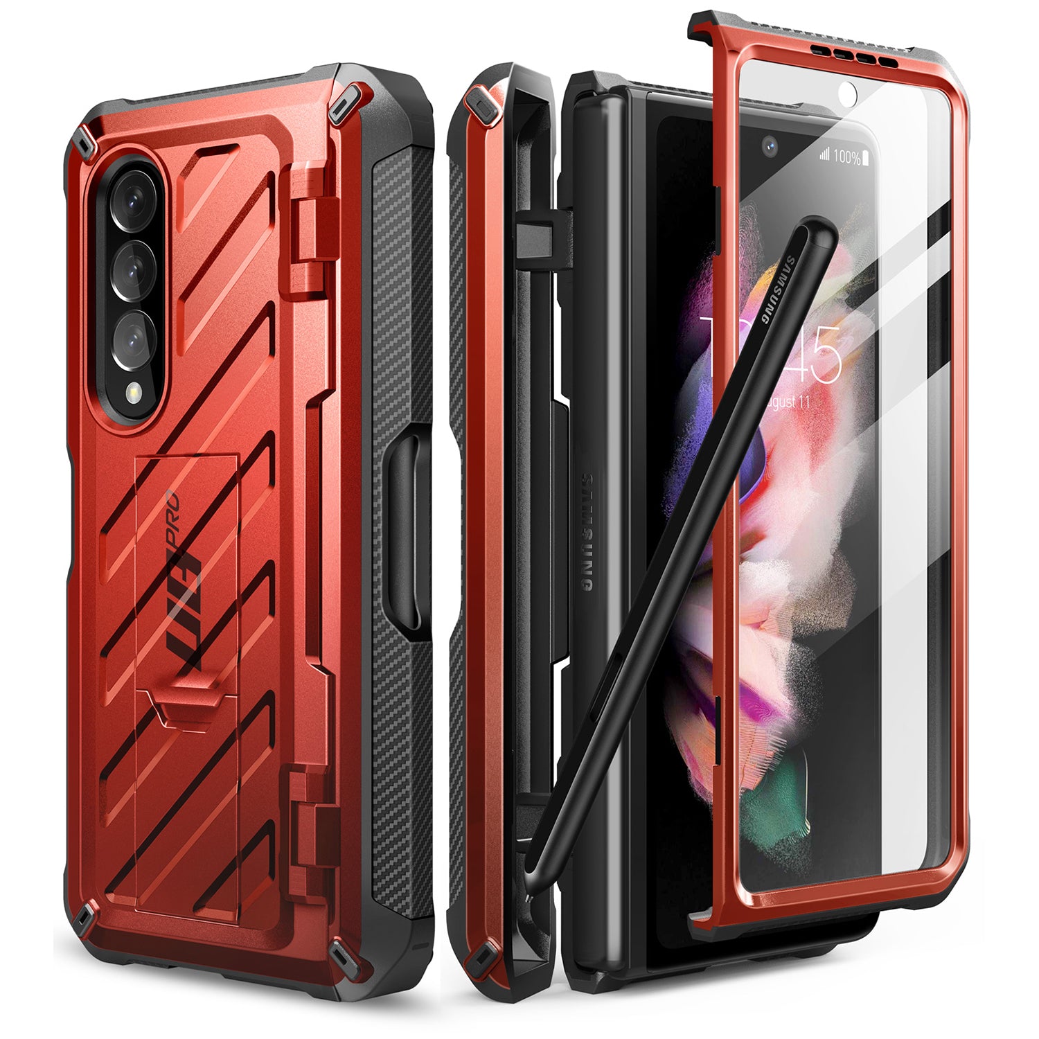 Supcase Unicorn Beetle Pro Series Case for Samsung Galaxy Z Fold 4 5G (2022), Full-Body Dual Layer Rugged Protective Case with Built-in Screen Protector Mobile Phone Cases Supcase Ruddy 