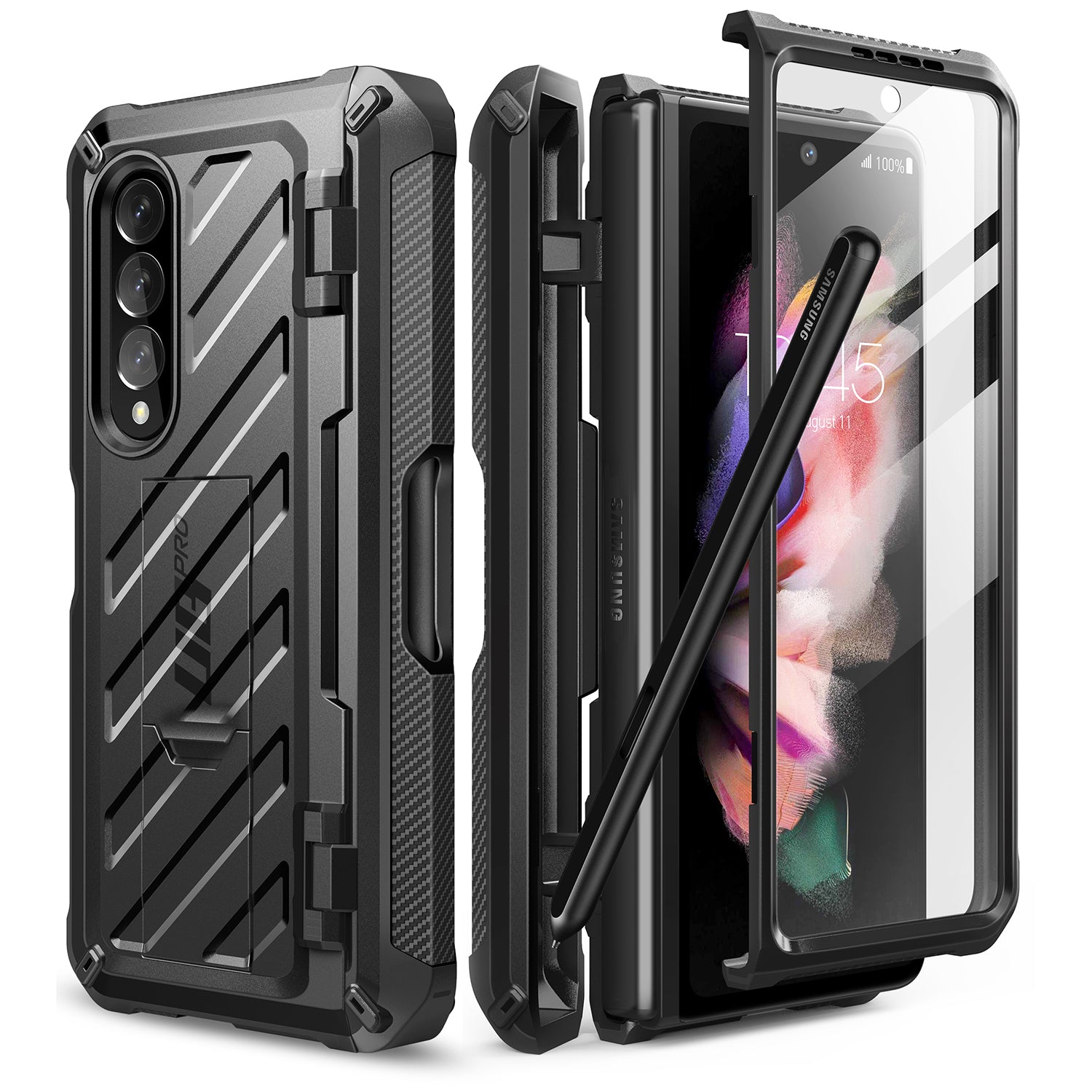 Supcase Unicorn Beetle Pro Series Case for Samsung Galaxy Z Fold 4 5G (2022), Full-Body Dual Layer Rugged Protective Case with Built-in Screen Protector Mobile Phone Cases Supcase Black 