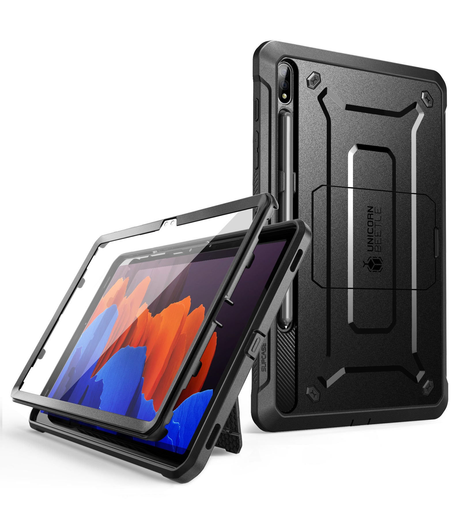 Supcase Unicorn Beetle Pro Series Full-Body Rugged Case with Kickstand for Samsung Galaxy Tab S8 Ultra (2022) with S Pen Holder Default Supcase Black 
