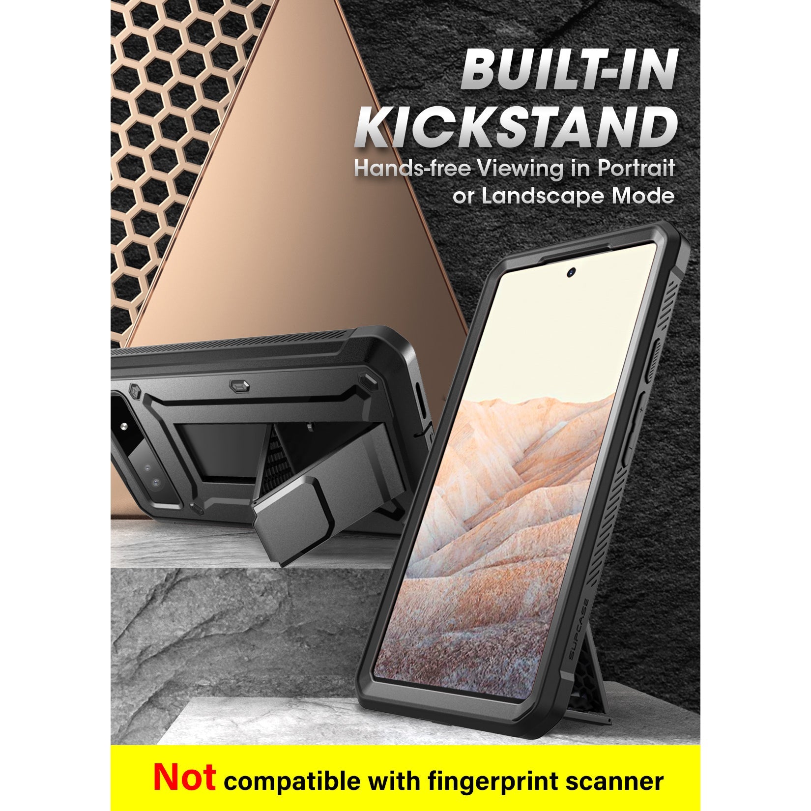 Supcase Unicorn Beetle Pro Series Full-Body Rugged Holster Case for Google Pixel 6A 5G (With Build-in Screen Protector) Default Supcase 