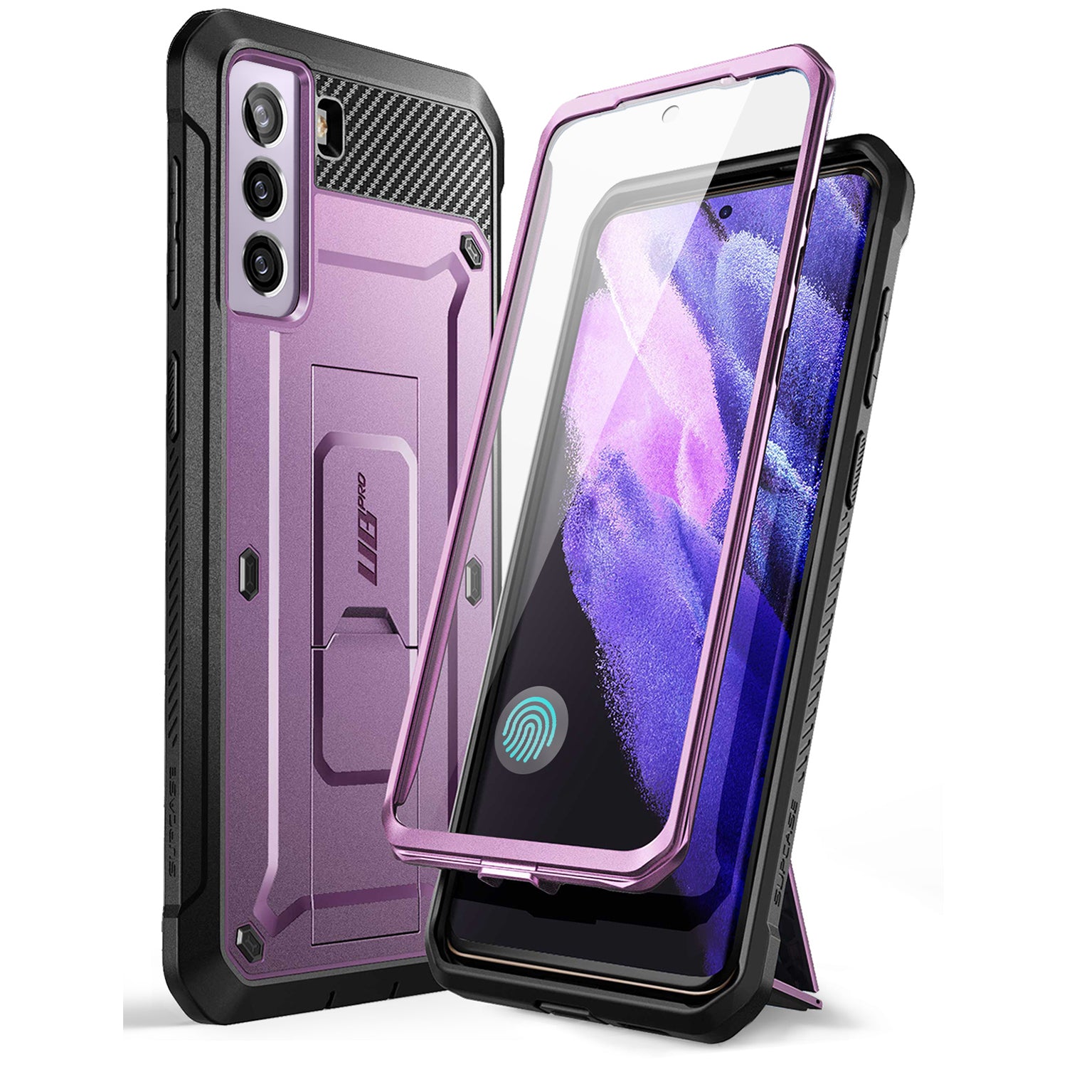 Supcase Unicorn Beetle Pro Series Full-Body Rugged Holster Case for Samsung Galaxy S21 FE(With built-in Screen Protector) Default Supcase Violte 