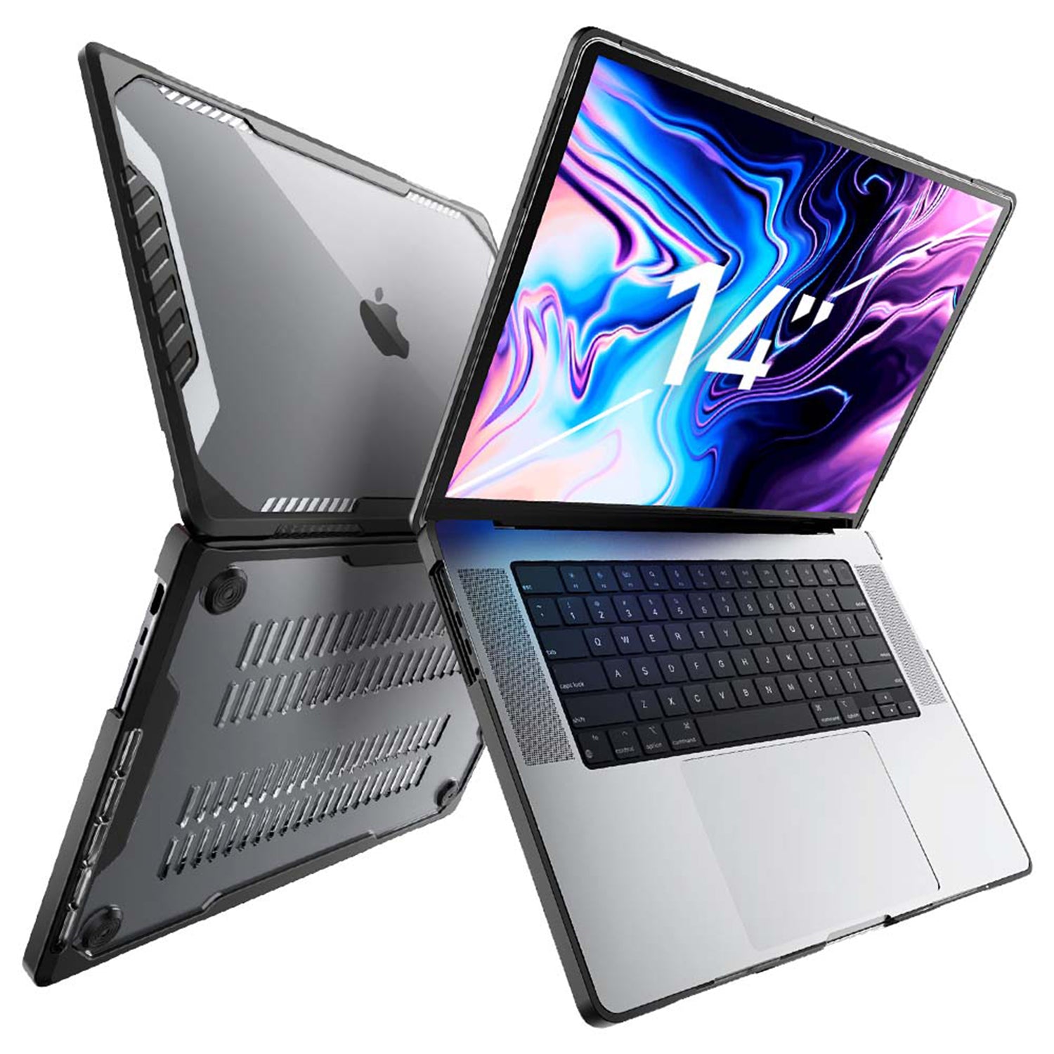 Supcase Unicorn Beetle Series Dual Layer Hard Shell Protective Cover Case for MacBook Pro 14 Inch (2021 Release) A2442 M1 Pro / M1 Max Default Supcase Black 