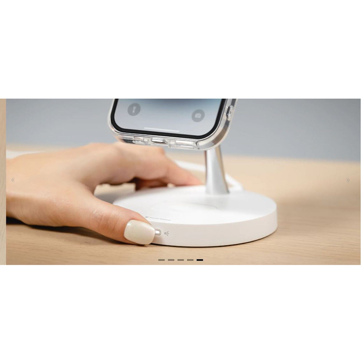 SwitchEasy MagPower 2-in-1 Magnetic Wireless Charging Stand, White ONE2WORLD 