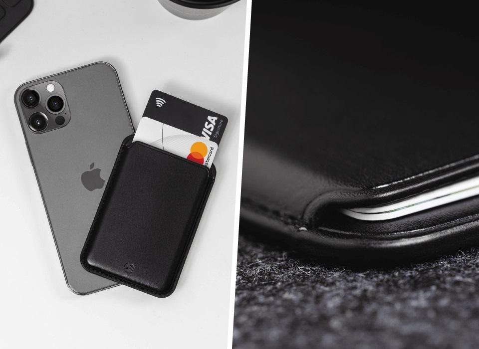 Switcheasy MagWallet Leather Card Holder, Black Default Switcheasy 