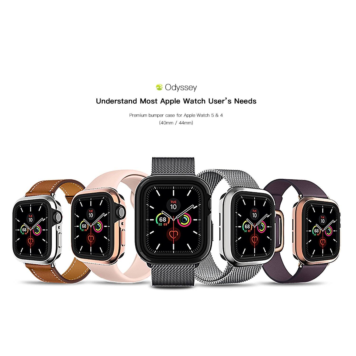 Switcheasy Odyssey Case for Apple Watch Series 4/5/6/SE 40mm, Space Rose Gold Default Switcheasy 