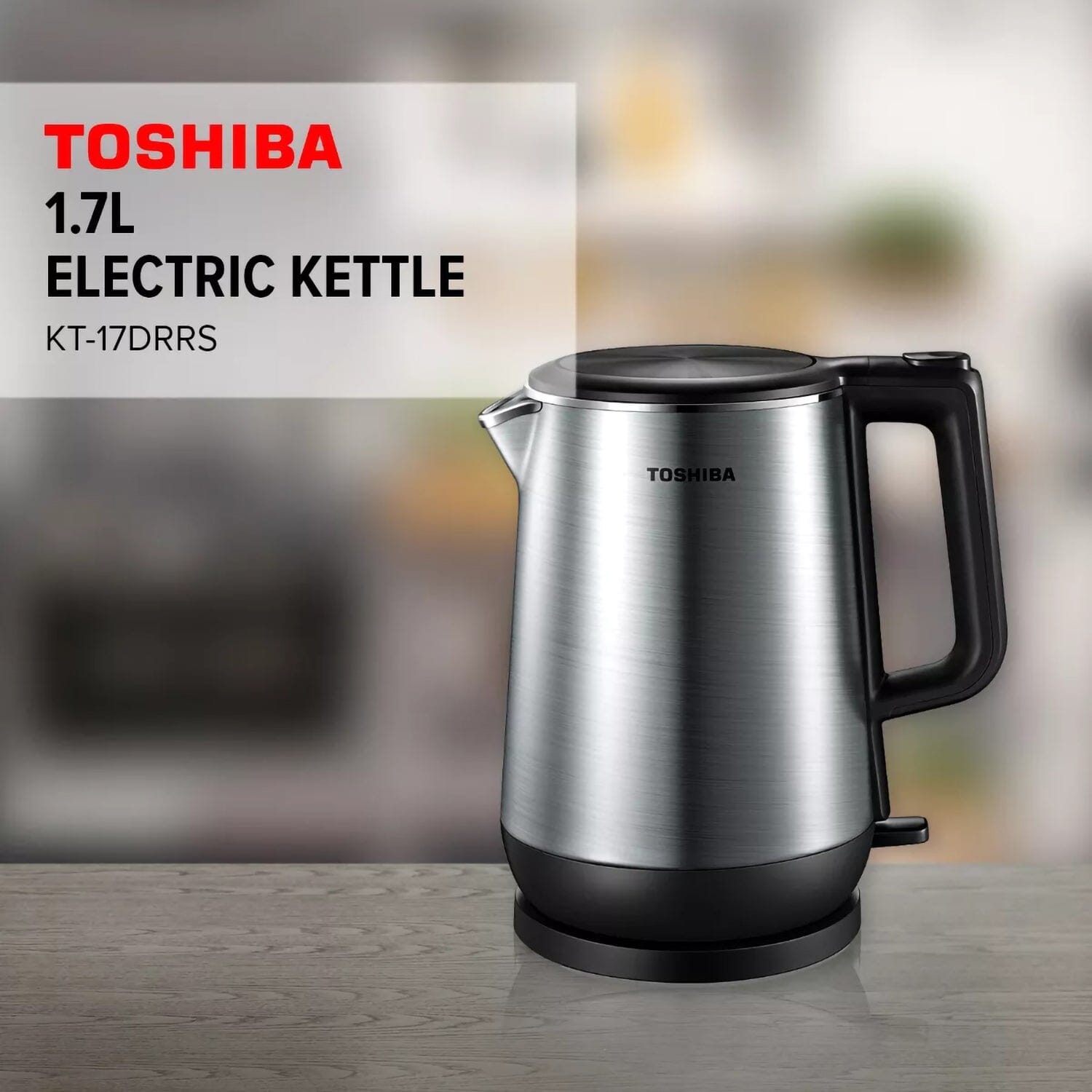 Toshiba 1.5L/1.7L Stainless Steel Double Wall Protection Fast Boilling Electric Jug Kettle Toshiba 