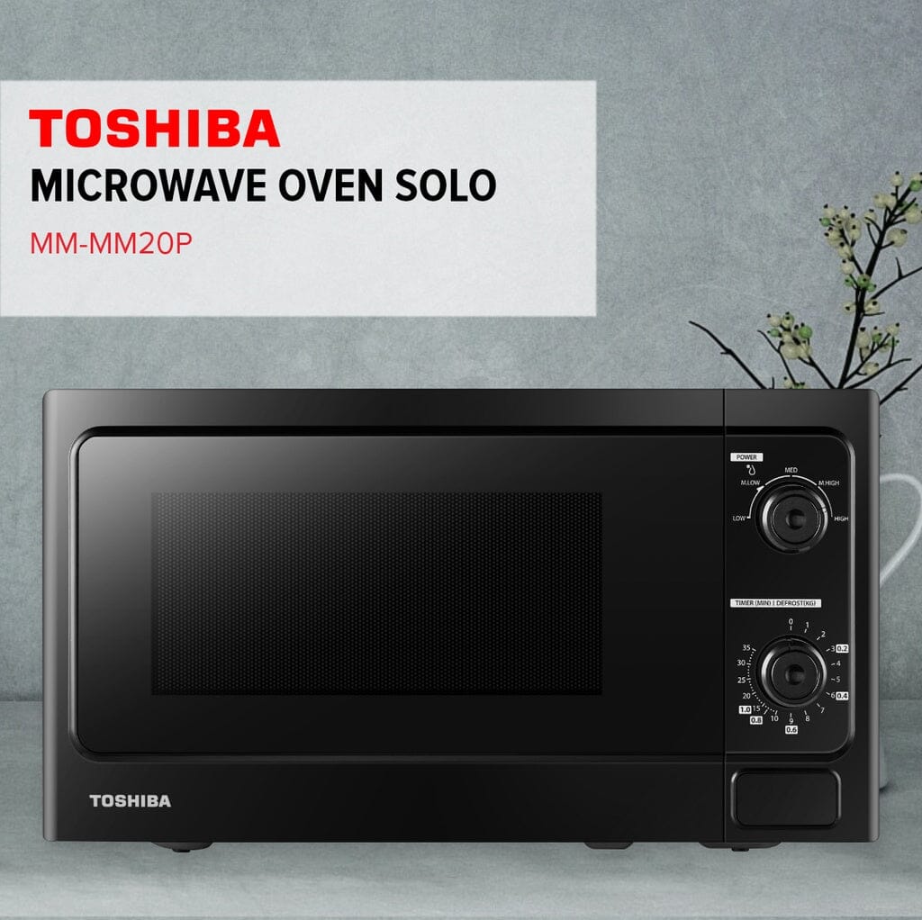 Toshiba 20L Solo Microwave Oven MM-MM20P(BK) Toshiba 