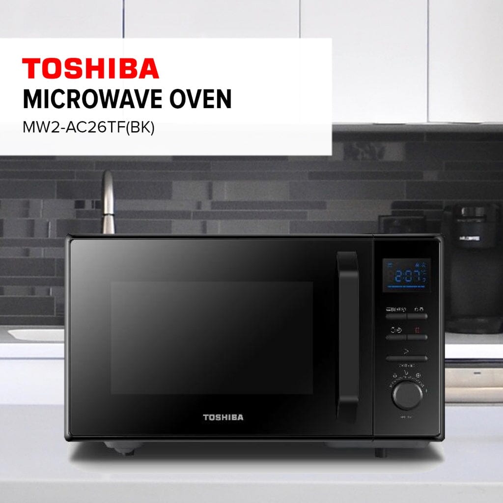 Toshiba 26L MW2-AC26TF(BK) Black Ceramic Interior Microwave + Grill + Convection Toshiba 