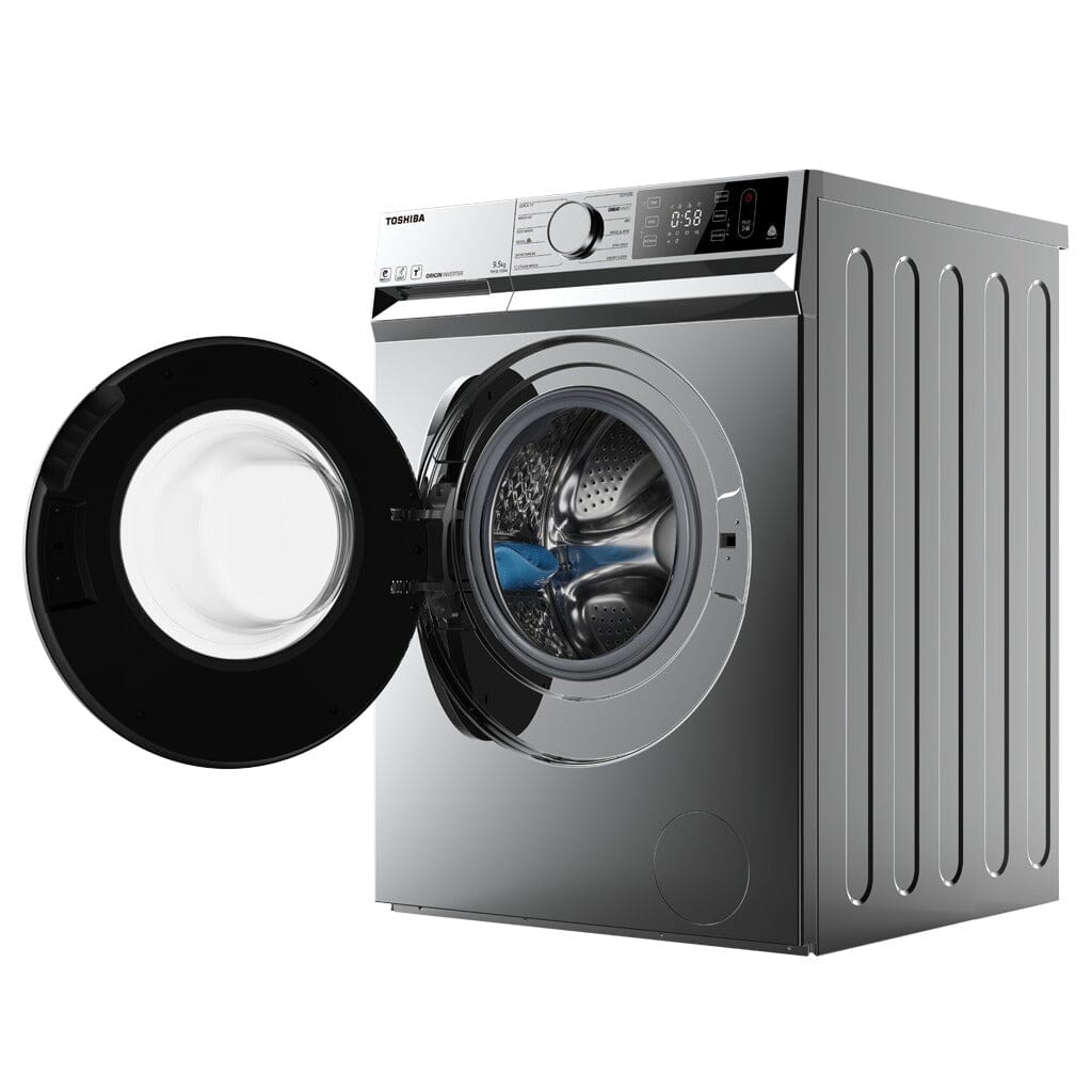 Toshiba 9.5kg T11 TW-BL105A4S Dark SilverFront Load Washing Machine with Wi-Fi Control, Water Efficiency 4 Ticks Toshiba 