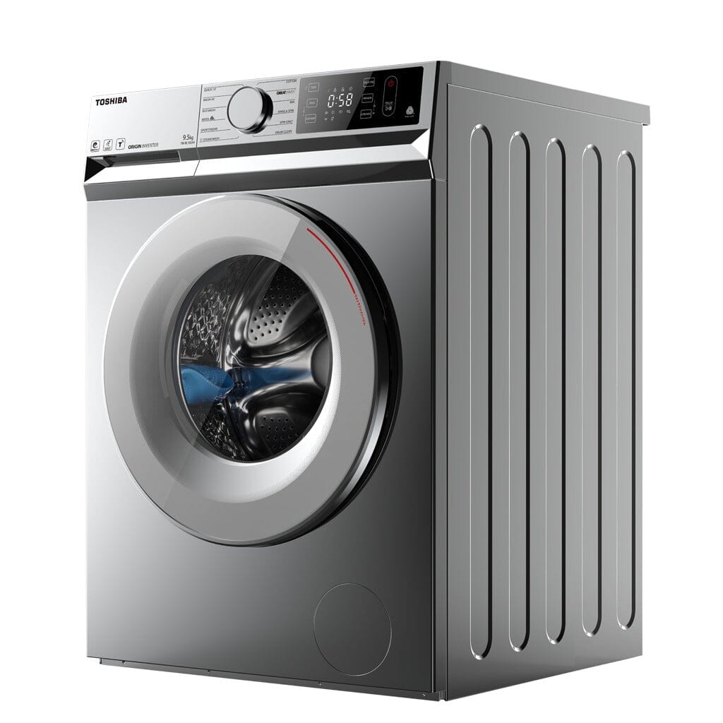 Toshiba 9.5kg T11 TW-BL105A4S Dark SilverFront Load Washing Machine with Wi-Fi Control, Water Efficiency 4 Ticks Toshiba 