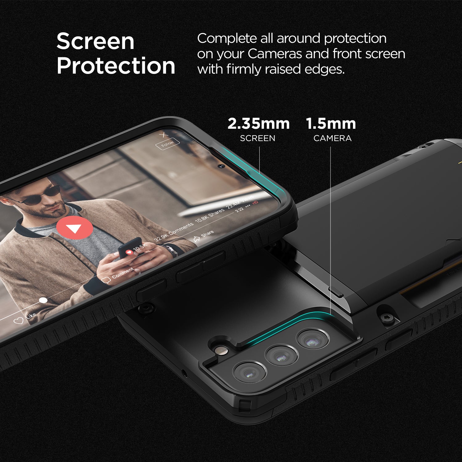 VRS Design Damda Glide Pro Case for Samsung Galaxy S22 Plus Default VRS Design 