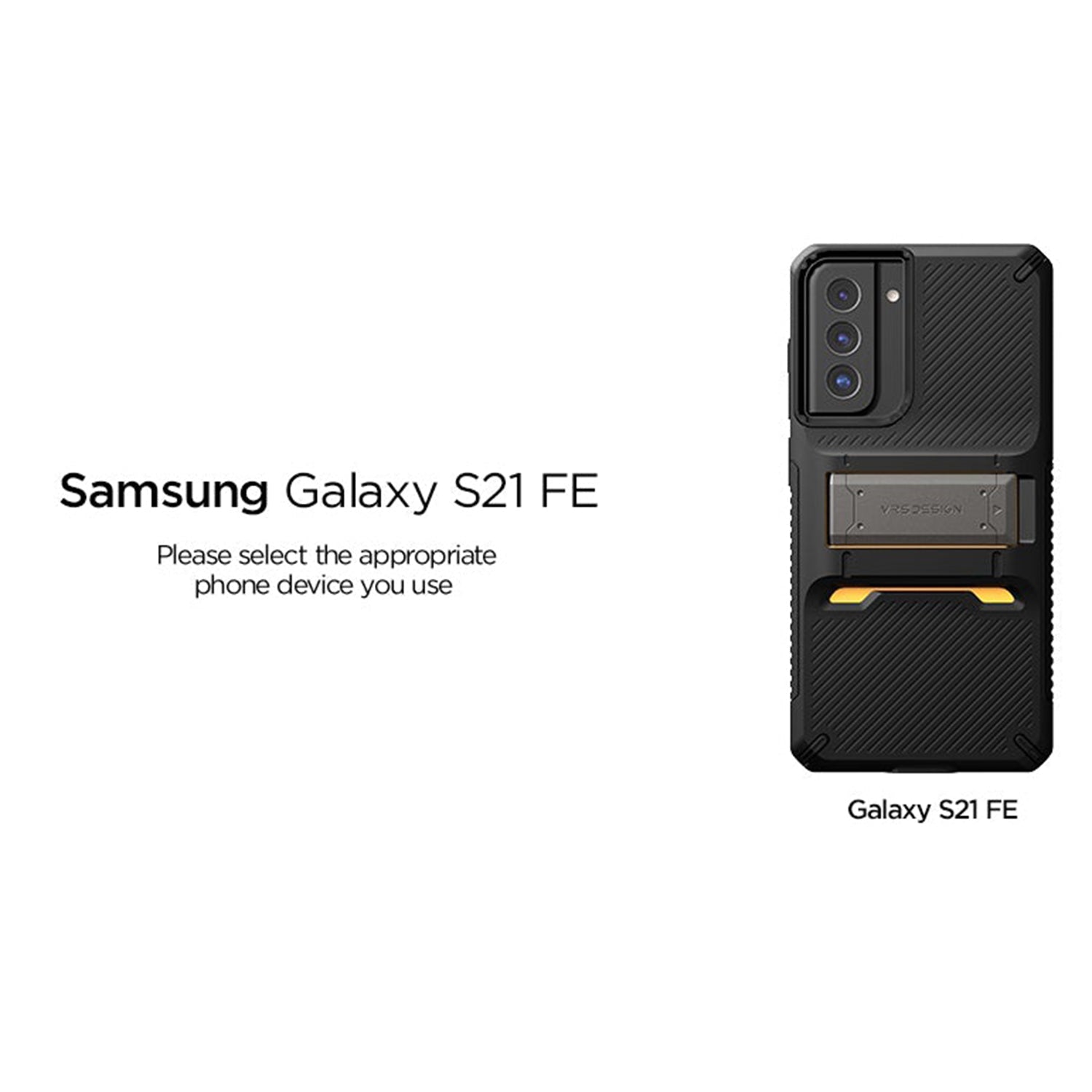 VRS Design Quickstand PRO Case for Samsung Galaxy S21 FE Default ONE2WORLD 