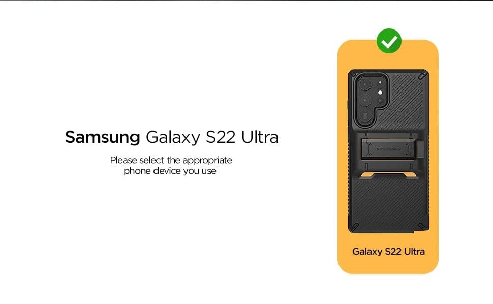 VRS Design QuickStand Pro Case For Samsung Galaxy S22 Ultra ONE2WORLD 