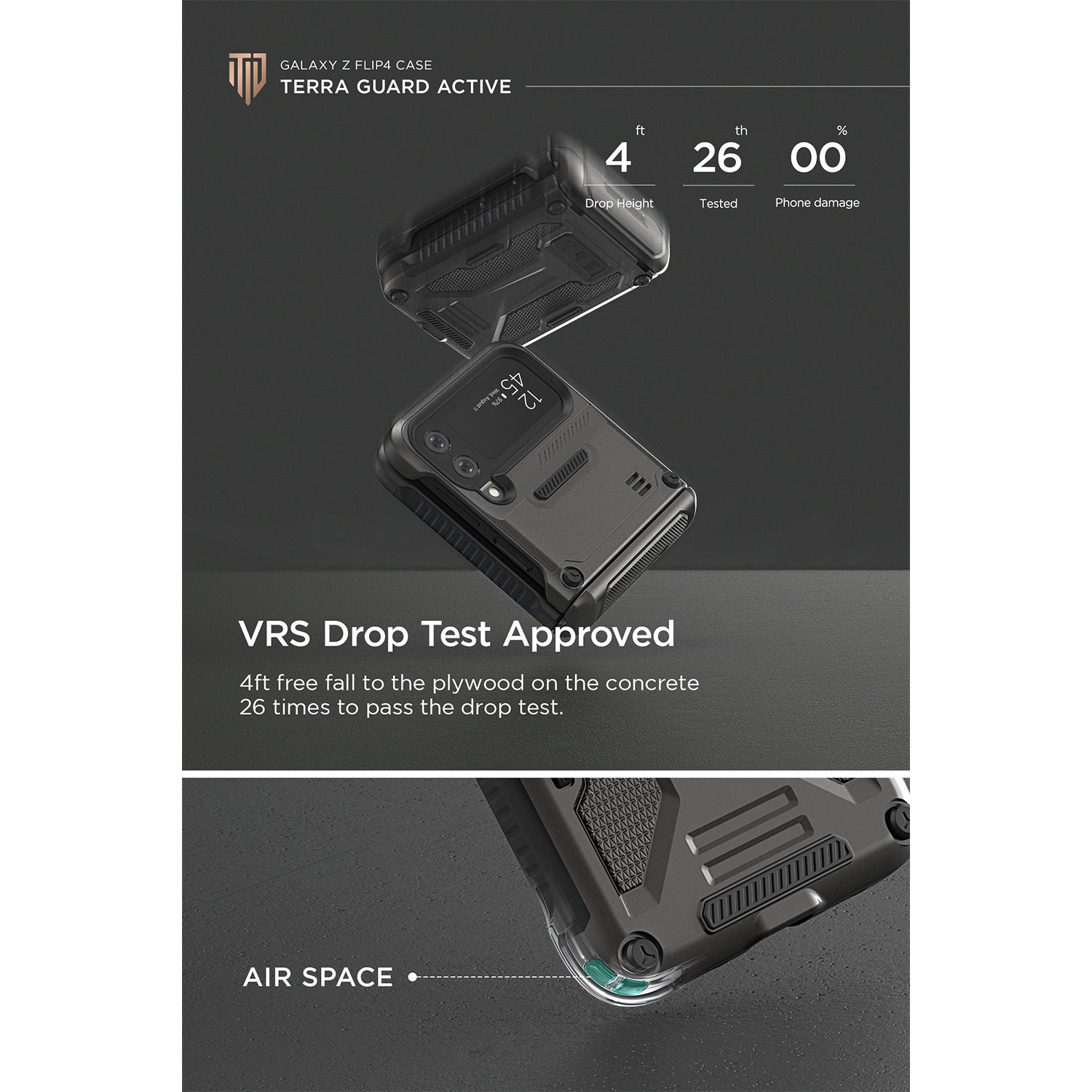VRS Design Terra Guard Active Case for Samsung Galaxy Z Flip 4 Samsung Case VRS Design 