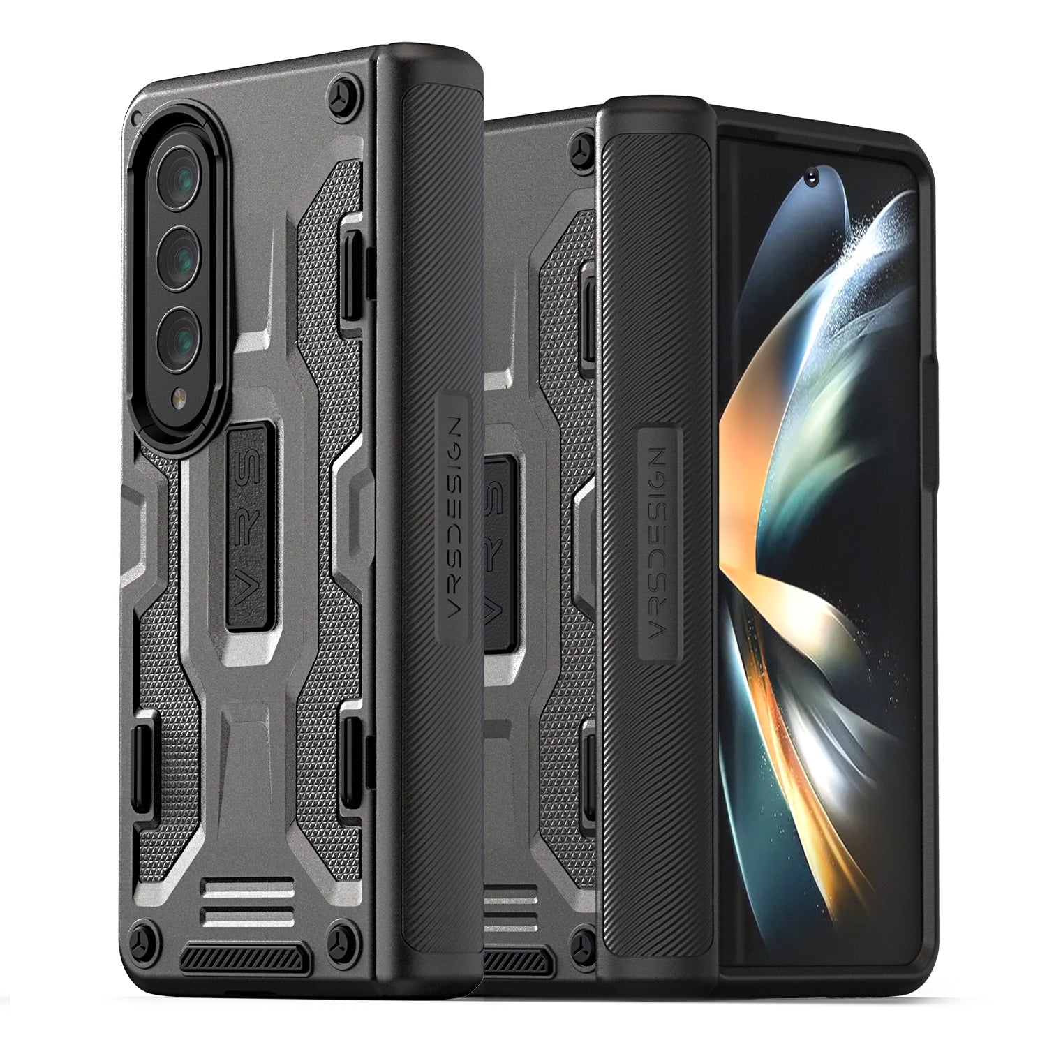 VRS Design Terra Guard Active Case for Samsung Galaxy Z Fold 4 Samsung Case VRS Design Metal Black 