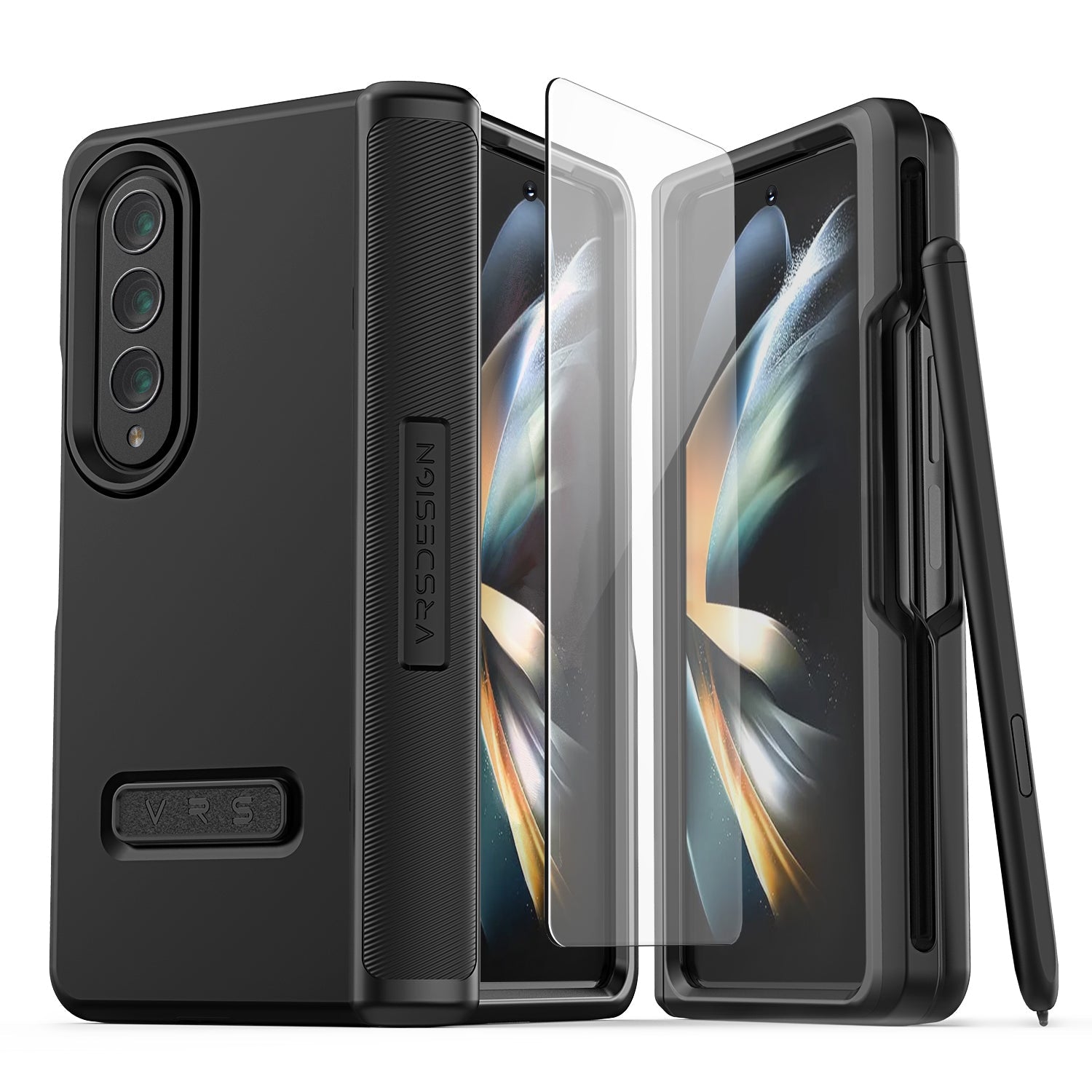 VRS Design Terra Guard Modern Pro Case for Samsung Galaxy Z Fold 4 Samsung Case VRS Design Matte Black 
