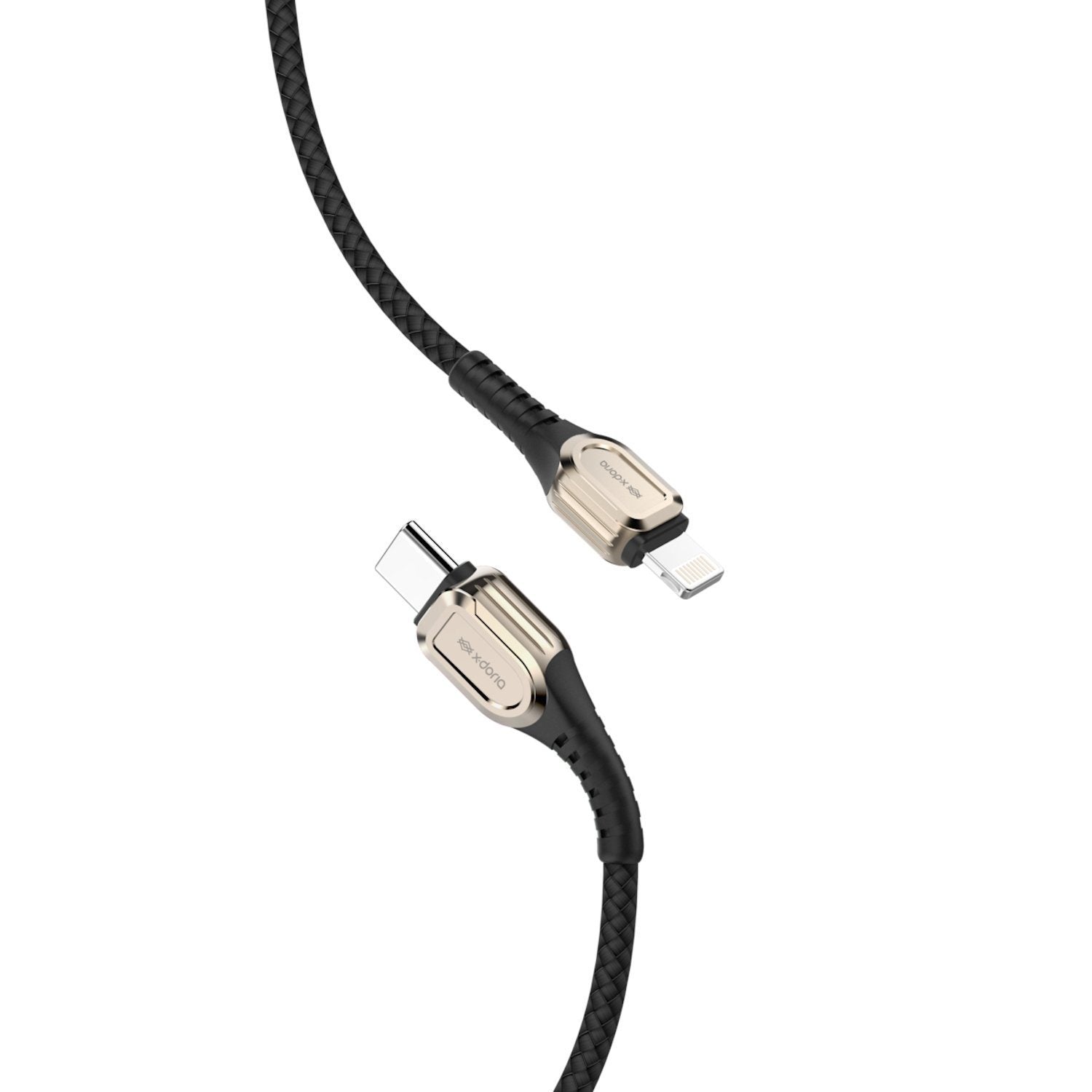 X-Doria Defense Feng 1.2M PD USB-C to Lightning Cable 3.0A, Gold Cable X-Doria 