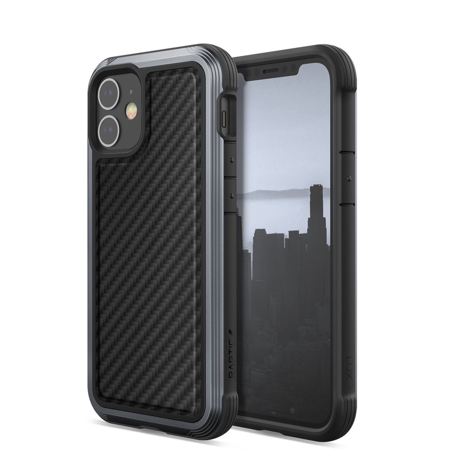 X-Doria Defense Raptic Lux Case for iPhone 12 mini 5.4"(2020), Black Carbon Fiber iPhone 12 X-Doria 