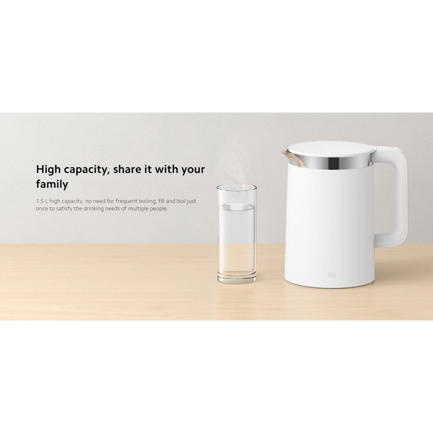 Xiaomi Mi Smart Electric Kettle Pro 1800W Fast Boiling 1.5L Stainless Steel with LED Digital Screen and App Control via Bluetooth [Local Official Warranty] Xiaomi 