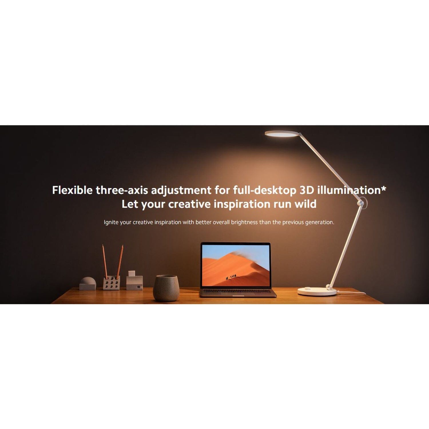 Xiaomi Mi Smart LED Desk Lamp Pro,2500K–4800K stepless adjustment of colour warmth and brightness , Full-desktop 3D illumination [Local Official Warranty] Xiaomi 