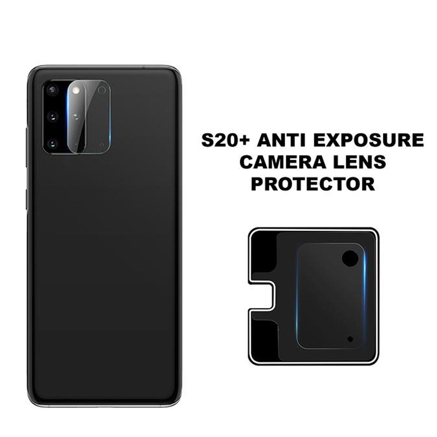 ZEELOT Integrated Camera Lens Protector for Samsung Galaxy S20+ Camera Lens ZEELOT 