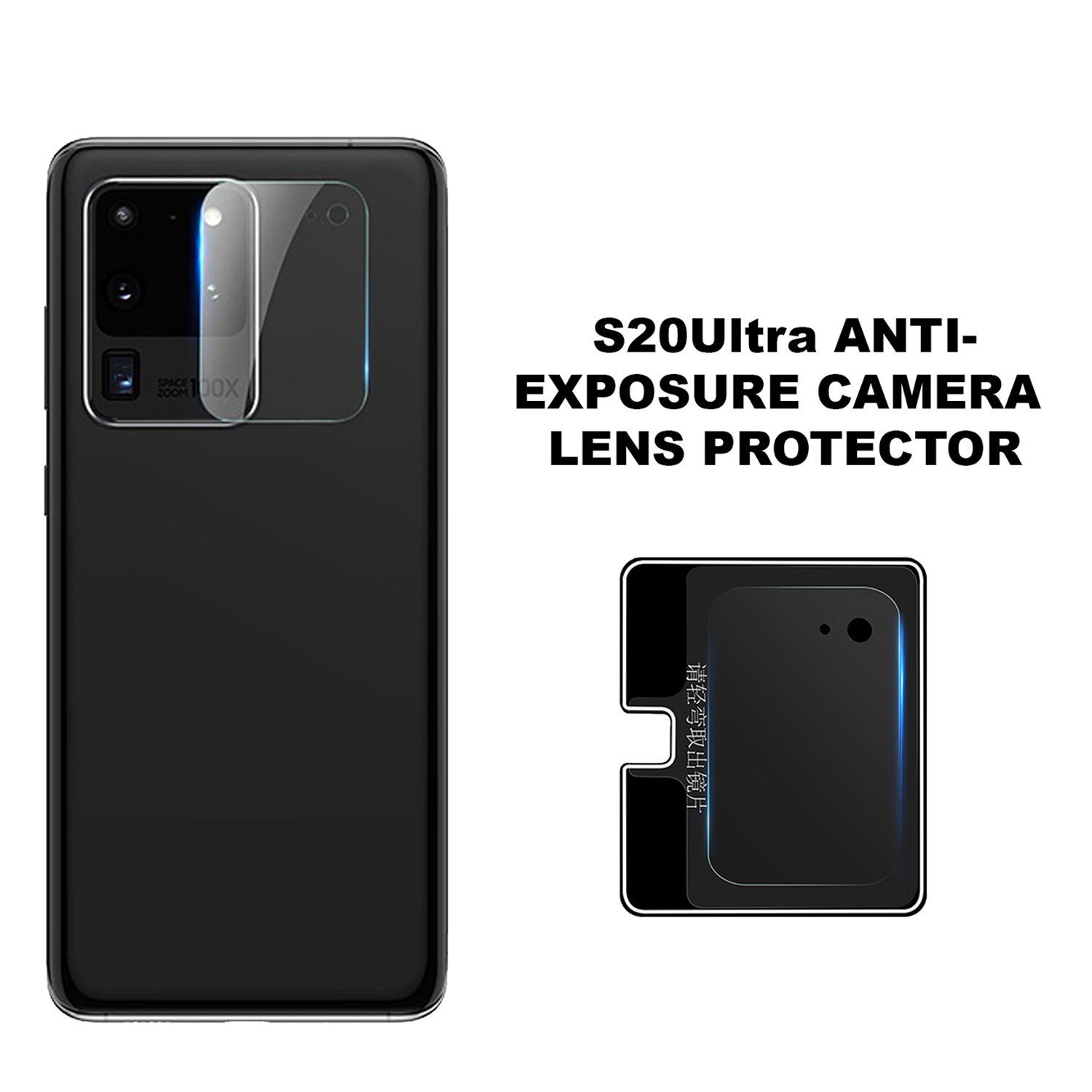 ZEELOT Integrated Camera Lens Protector for Samsung Galaxy S20 Ultra Camera Lens ZEELOT 