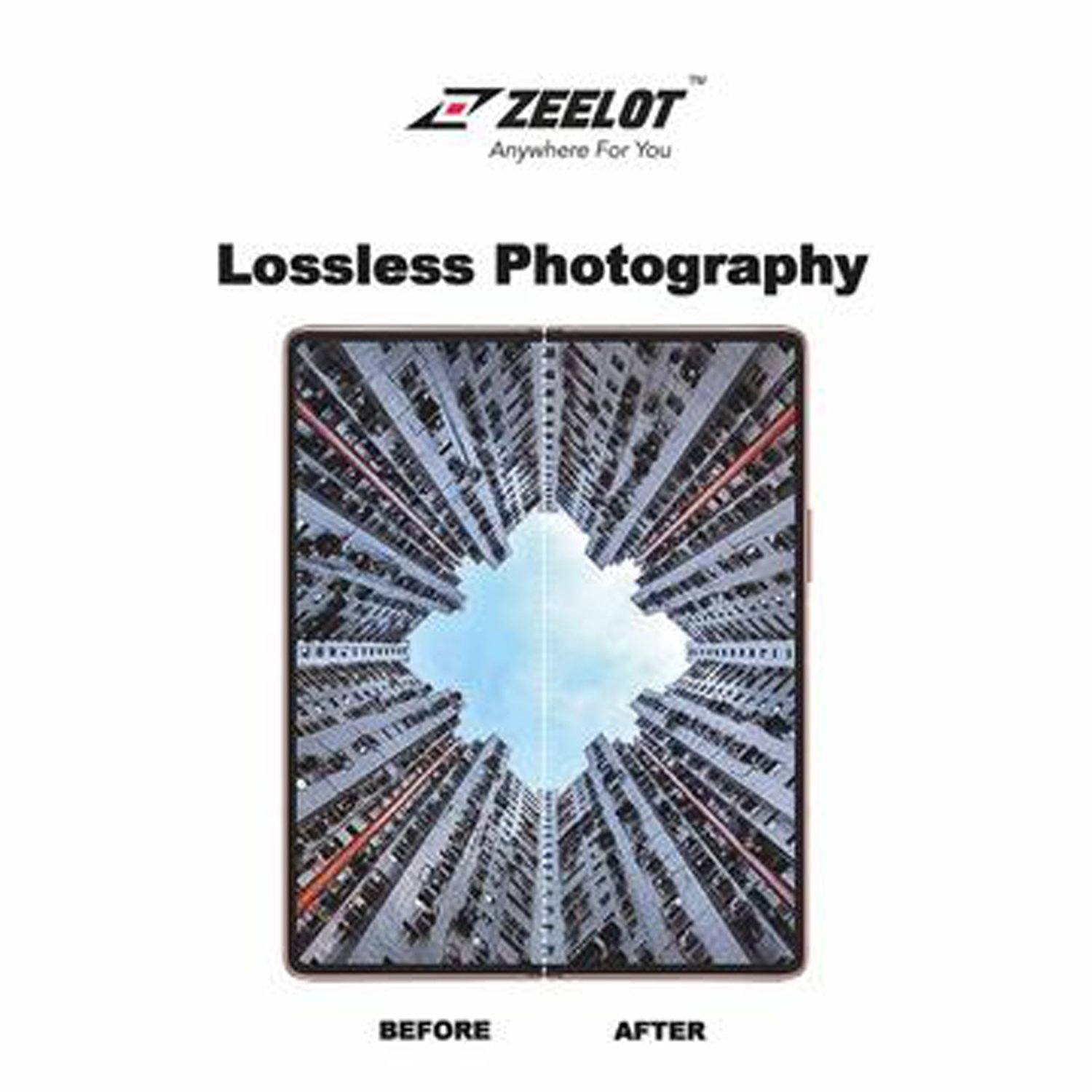 ZEELOT Lens Protector for Galaxy Z Fold 2, Black Default Zeelot 