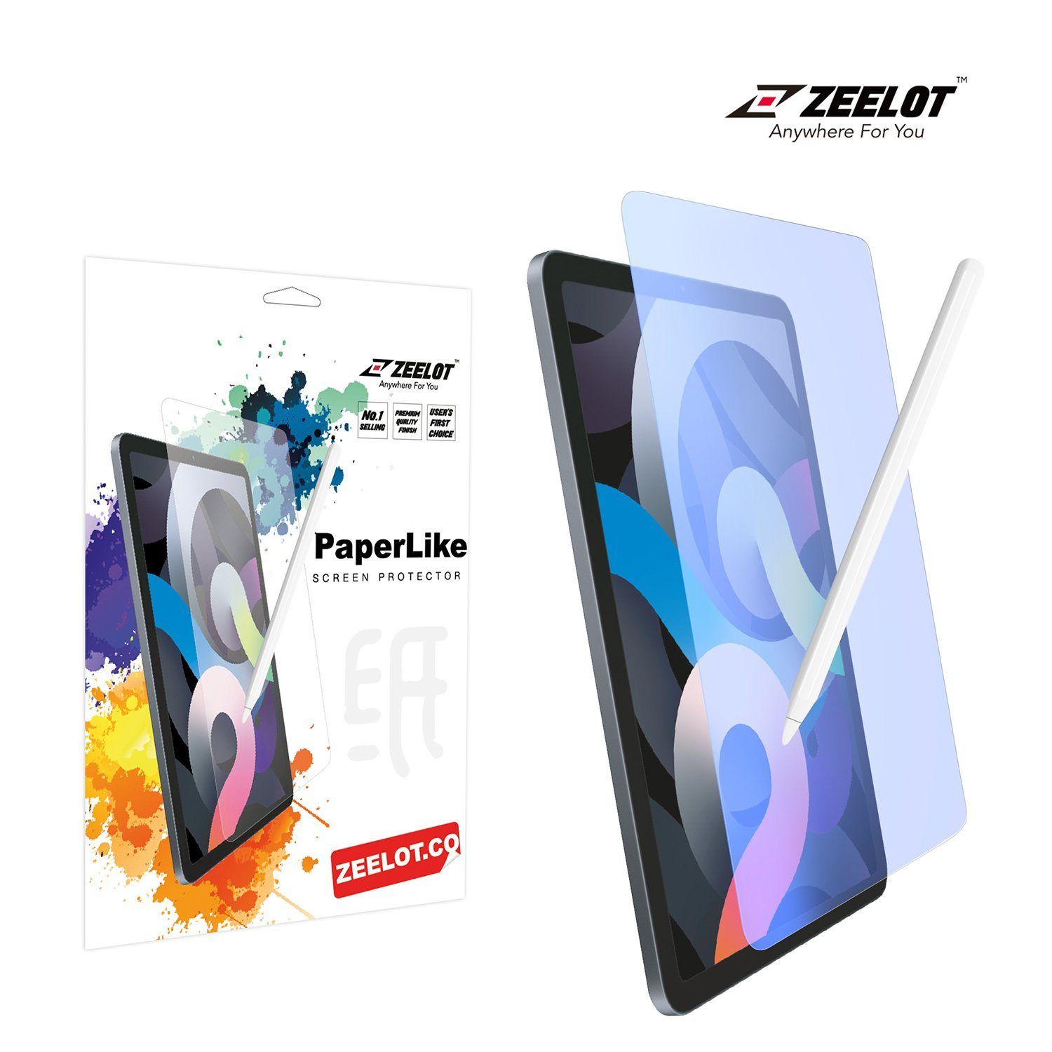 ZEELOT Paper Like Screen Protector for iPad 11"/ iPad Air 4 10.9" (2021/2018), Anti Blue Ray Default ZEELOT 