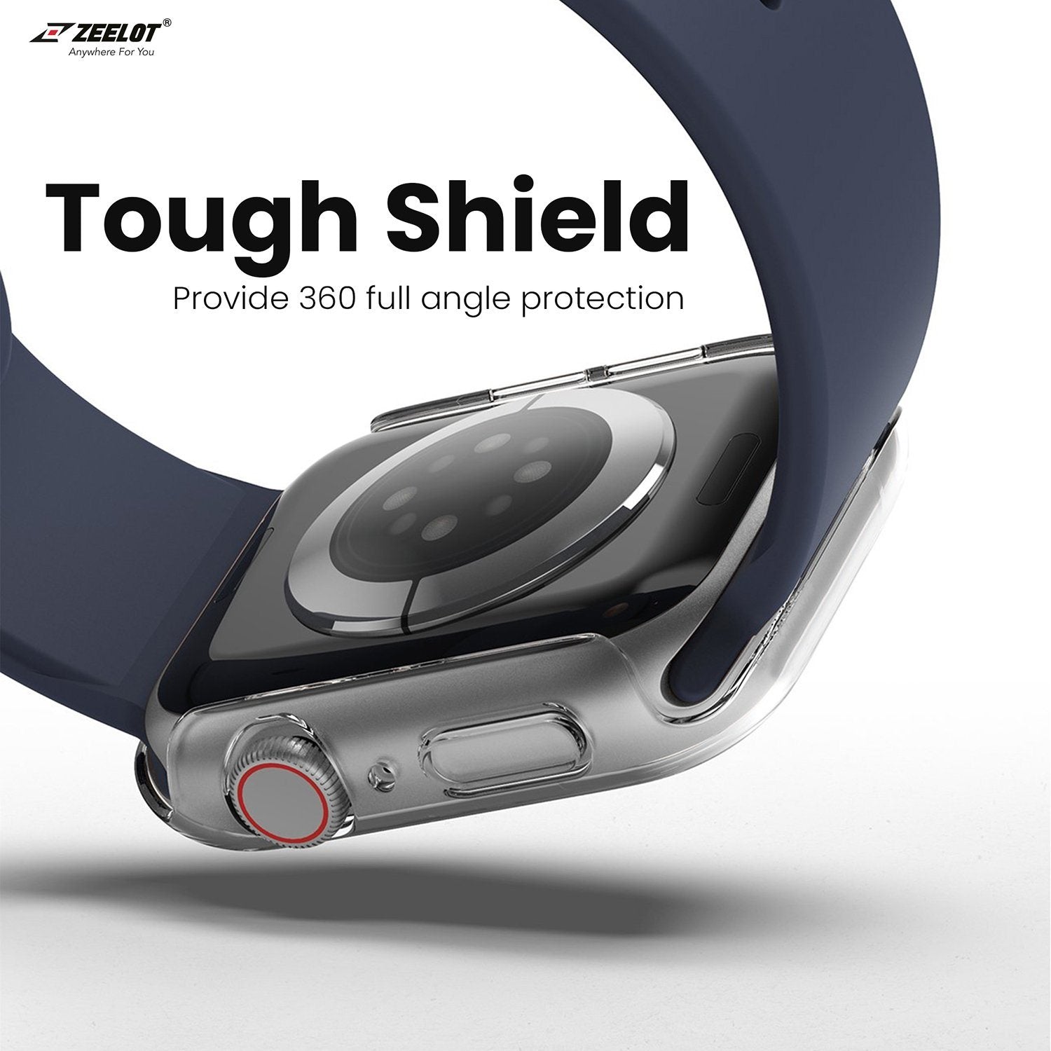 ZEELOT PIshield Full Protection 2 in 1 Case for Apple Watch 41mm, Black Default ZEELOT 