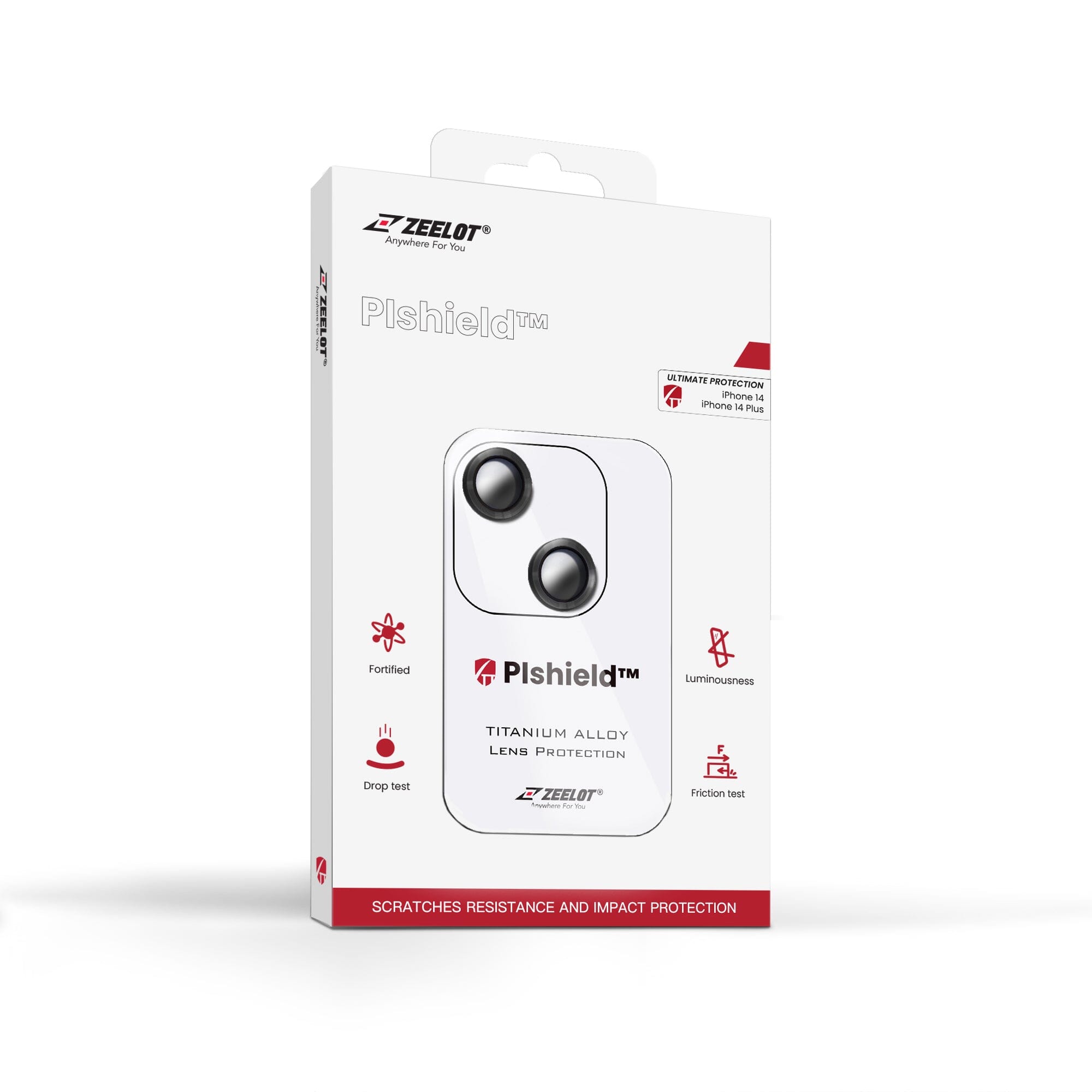 ZEELOT Pishield Titanium Alloy Lens Protector for iPhone 14 Series ONE2WORLD Graphite iPhone 14 6.1"/14 Plus 