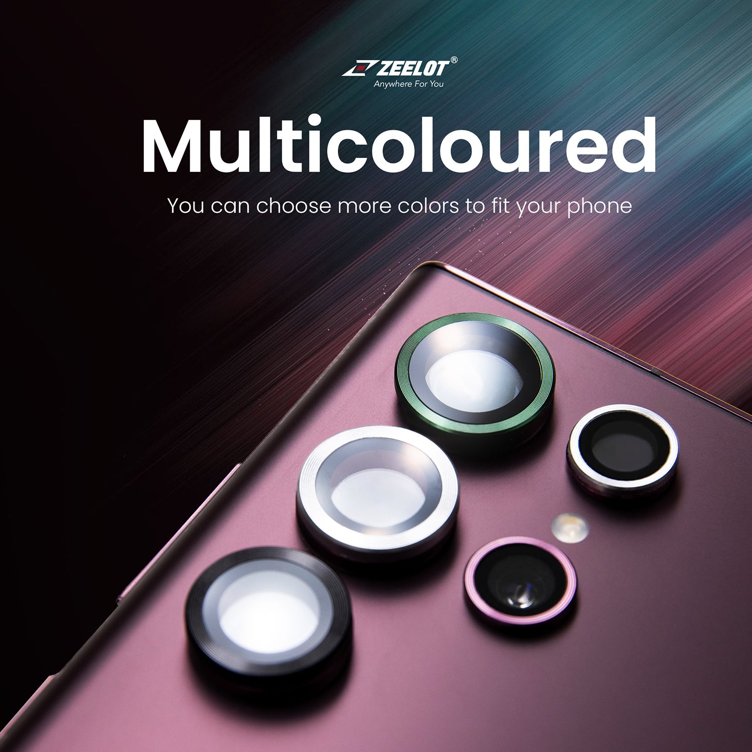 ZEELOT PIshield Titanium Alloy Lens Protector for Samsung Galaxy S22 Ultra Default ZEELOT 