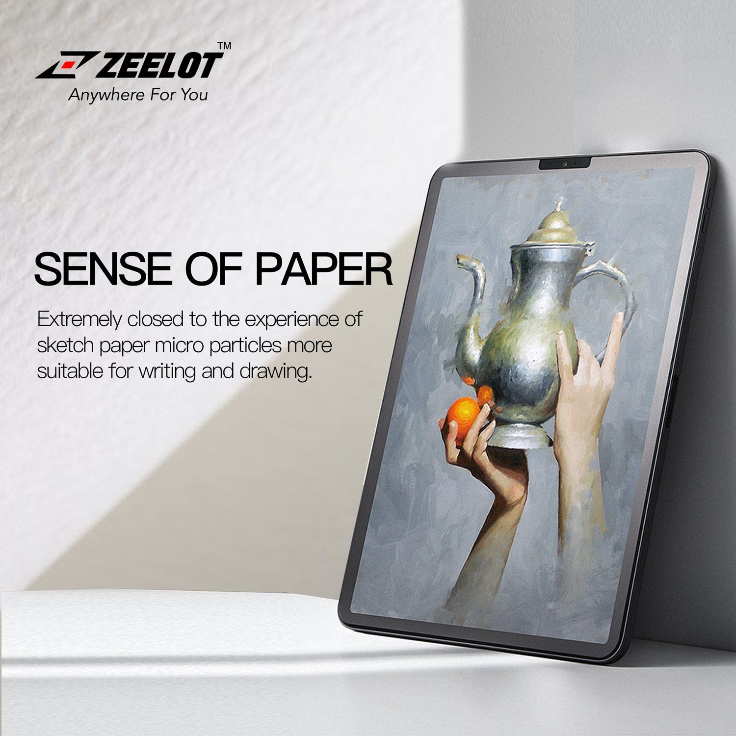 ZEELOT PureGlass 2.5D Clear Tempered Glass Screen Protector for iPad Pro 12.9" (2017/2015) Tempered Glass Zeelot 