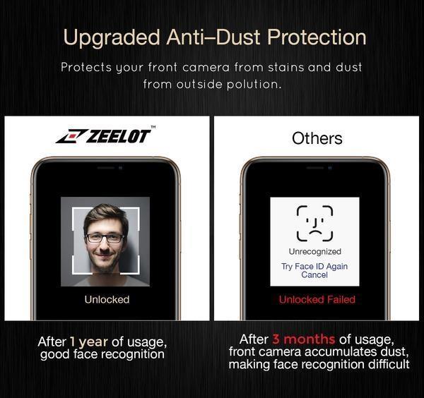 ZEELOT PureGlass 2.5D Tempered Glass Screen Protector for iPhone 8/7 Plus 5.5" (2017/2016), Black Tempered Glass ZEELOT 