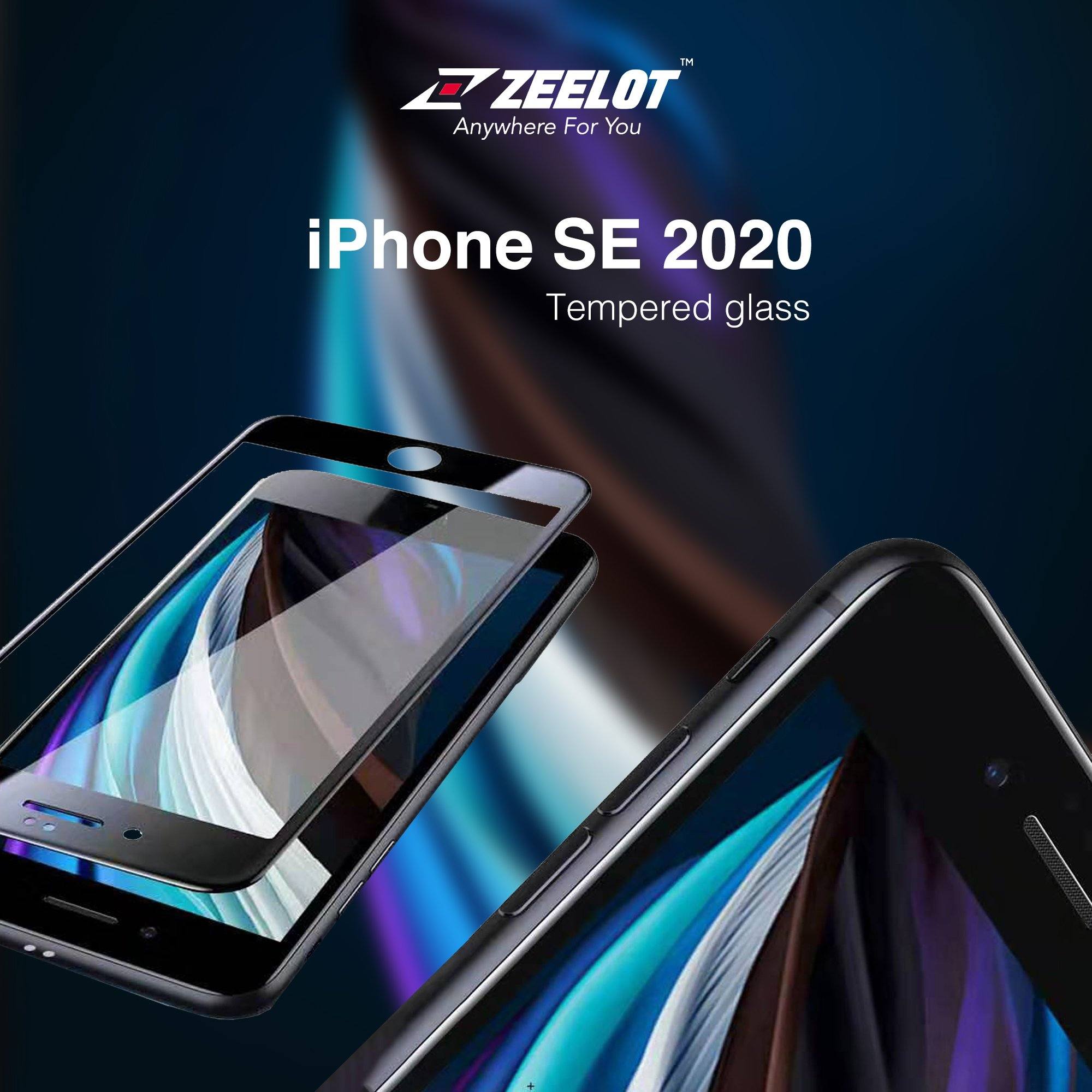 ZEELOT PureGlass 2.5D Tempered Glass Screen Protector for iPhone SE 2nd Generation, Matte iPhone SE ZEELOT 