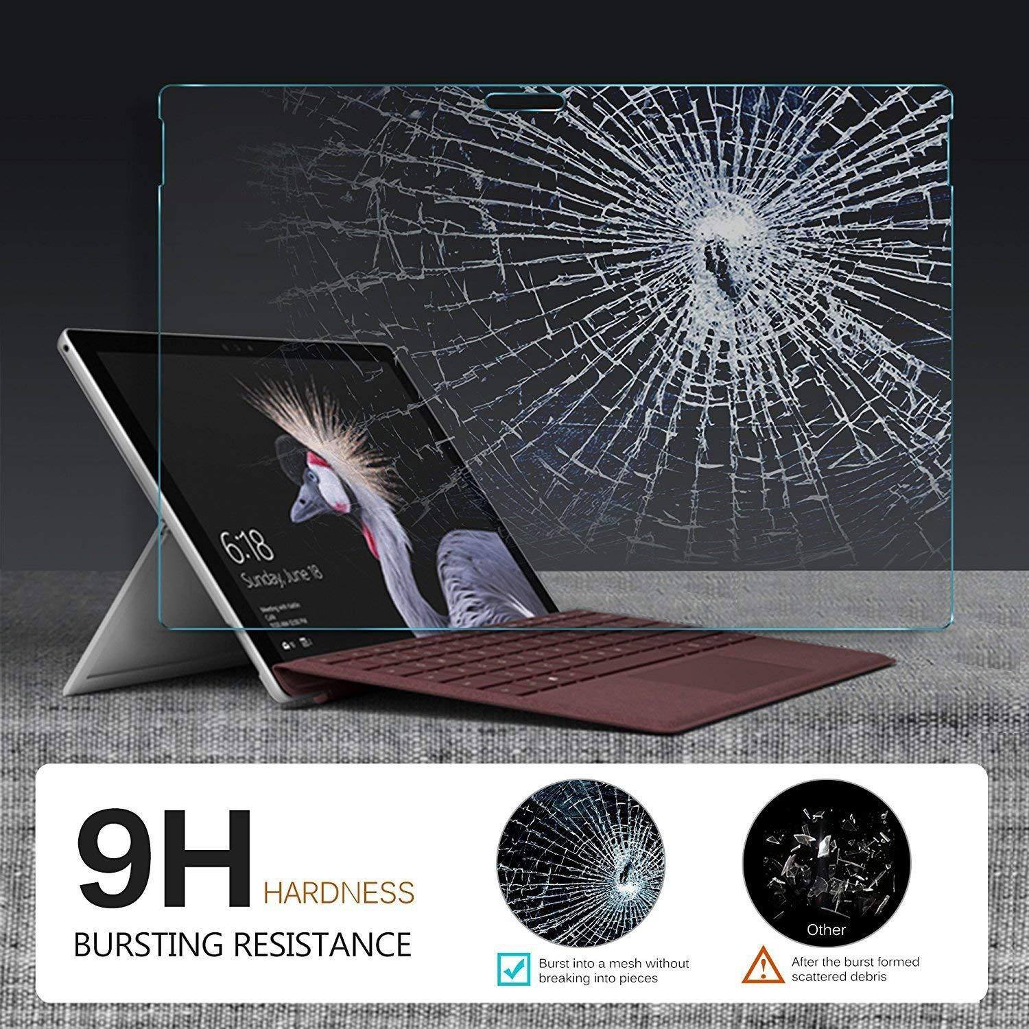 ZEELOT PureGlass 2.5D Tempered Glass Screen Protector for Microsoft Surface Pro 4/5, Clear Tempered Glass ZEELOT 