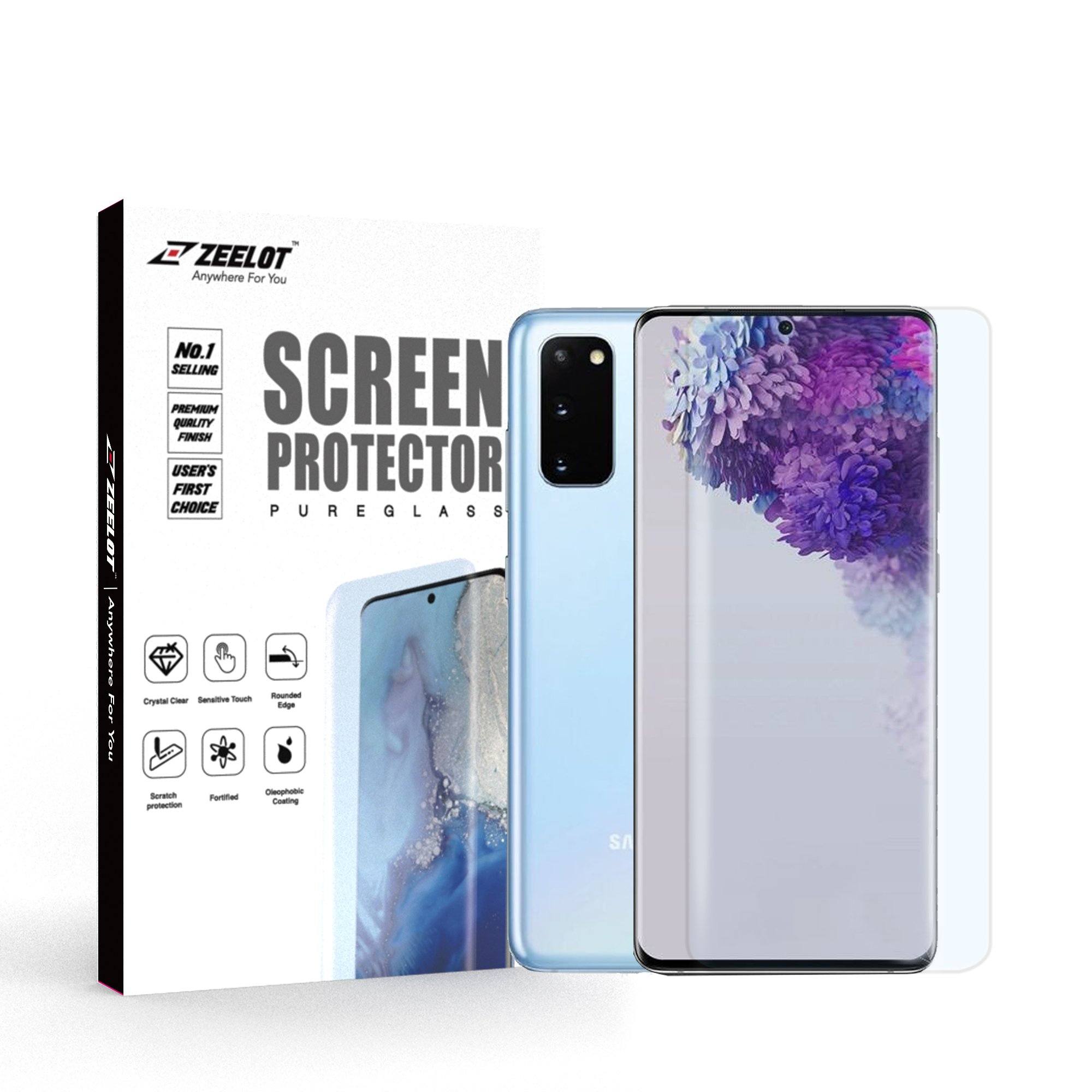 ZEELOT PureGlass 3D Clear LOCA Corning Tempered Glass Screen Protector for Samsung Galaxy S20 LOCA Tempered Glass Zeelot 