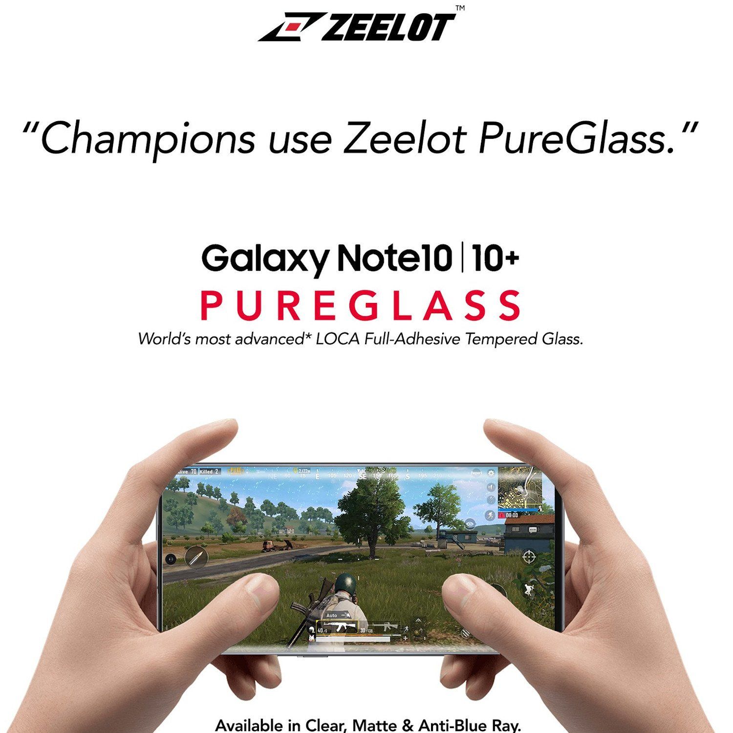 ZEELOT PureGlass 3D Clear LOCA Tempered Glass Screen Protector for Samsung Galaxy Note 9/8 LOCA Tempered Glass Zeelot 