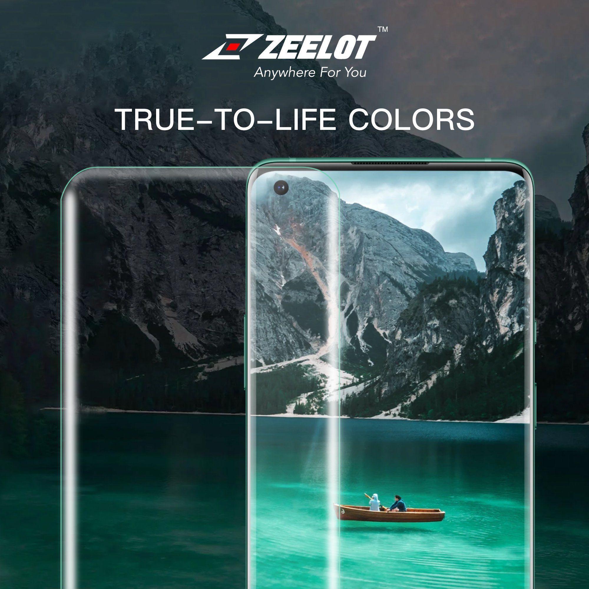 ZEELOT PureGlass 3D LOCA Tempered Glass Screen Protector for OnePlus 8, Clear OnePlus 8 Loca ZEELOT 