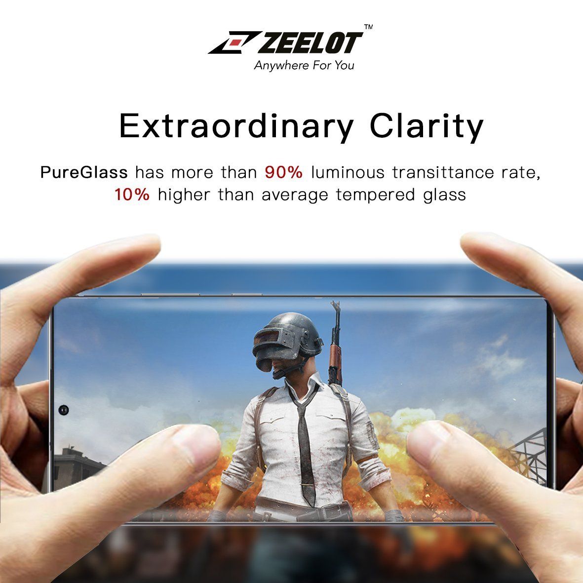 ZEELOT PureGlass 3D LOCA Tempered Glass Screen Protector for Samsung Galaxy Note 20 Ultra, Clear Note 20 Ultra ZEELOT 