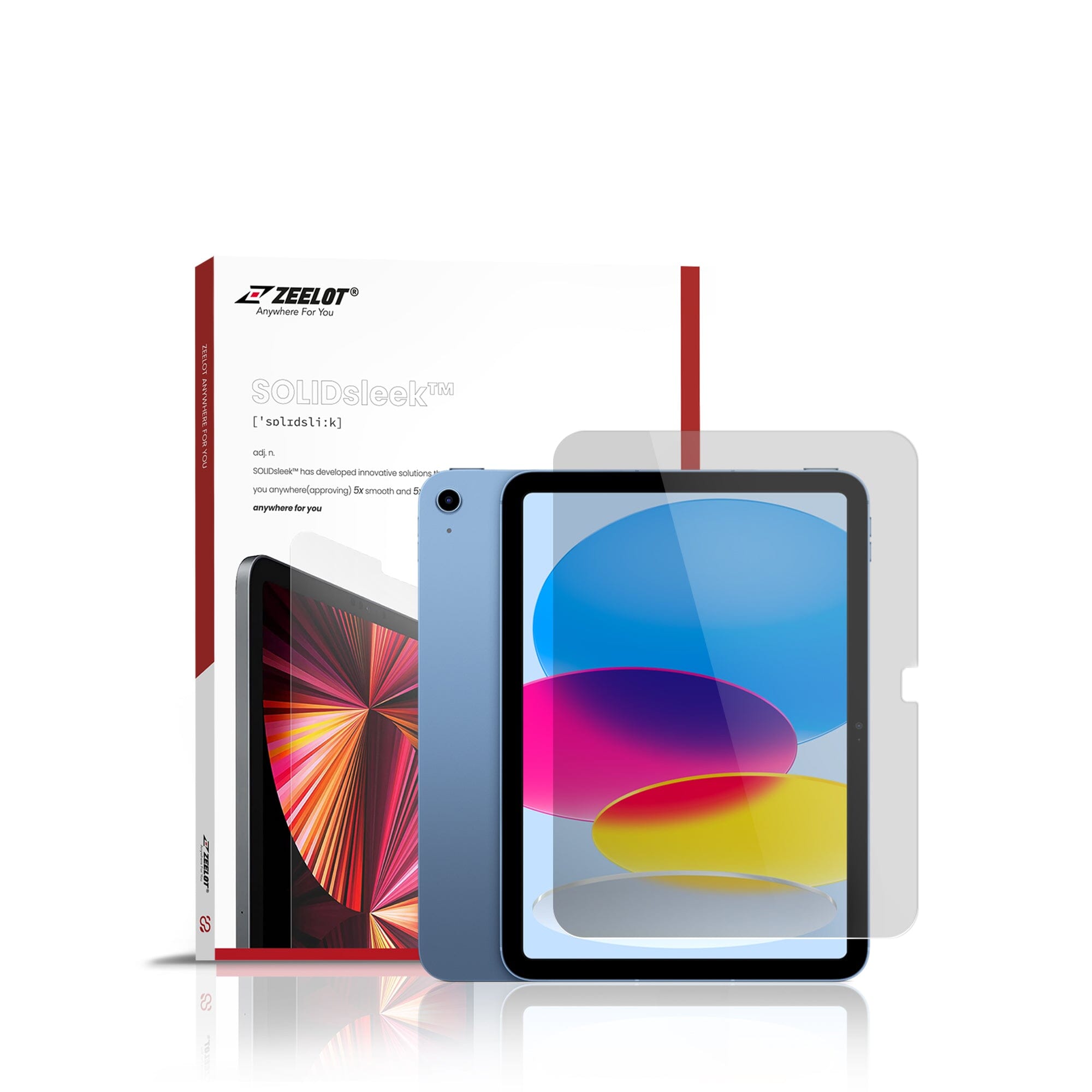ZEELOT SOLIDSleek 2.5D Tempered Glass Screen Protector for iPad 10th gen 10.9" (2022) iPad Series ZEELOT Privacy 