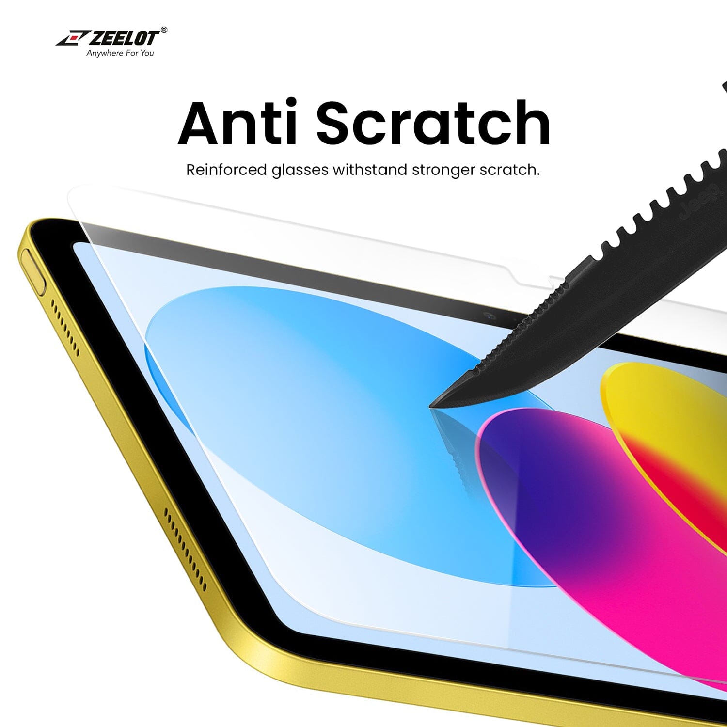 ZEELOT SOLIDsleek 2.5D Tempered Glass Screen Protector for iPad 10th gen 10.9" (2022) ZEELOT 