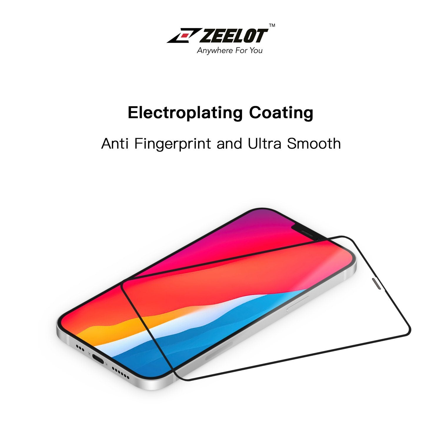 ZEELOT Stereoscopic PureGlass HD Clear for iPhone 12 mini 5.4"(2020) Default Zeelot 