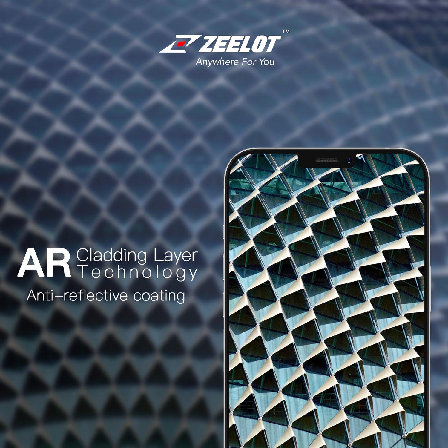 ZEELOT Titanium Steel Diamond design with Lens Protector for iPhone 11 Pro 5.8"/11 Pro Max 6.5"(Three Cameras), Silver Default Zeelot 