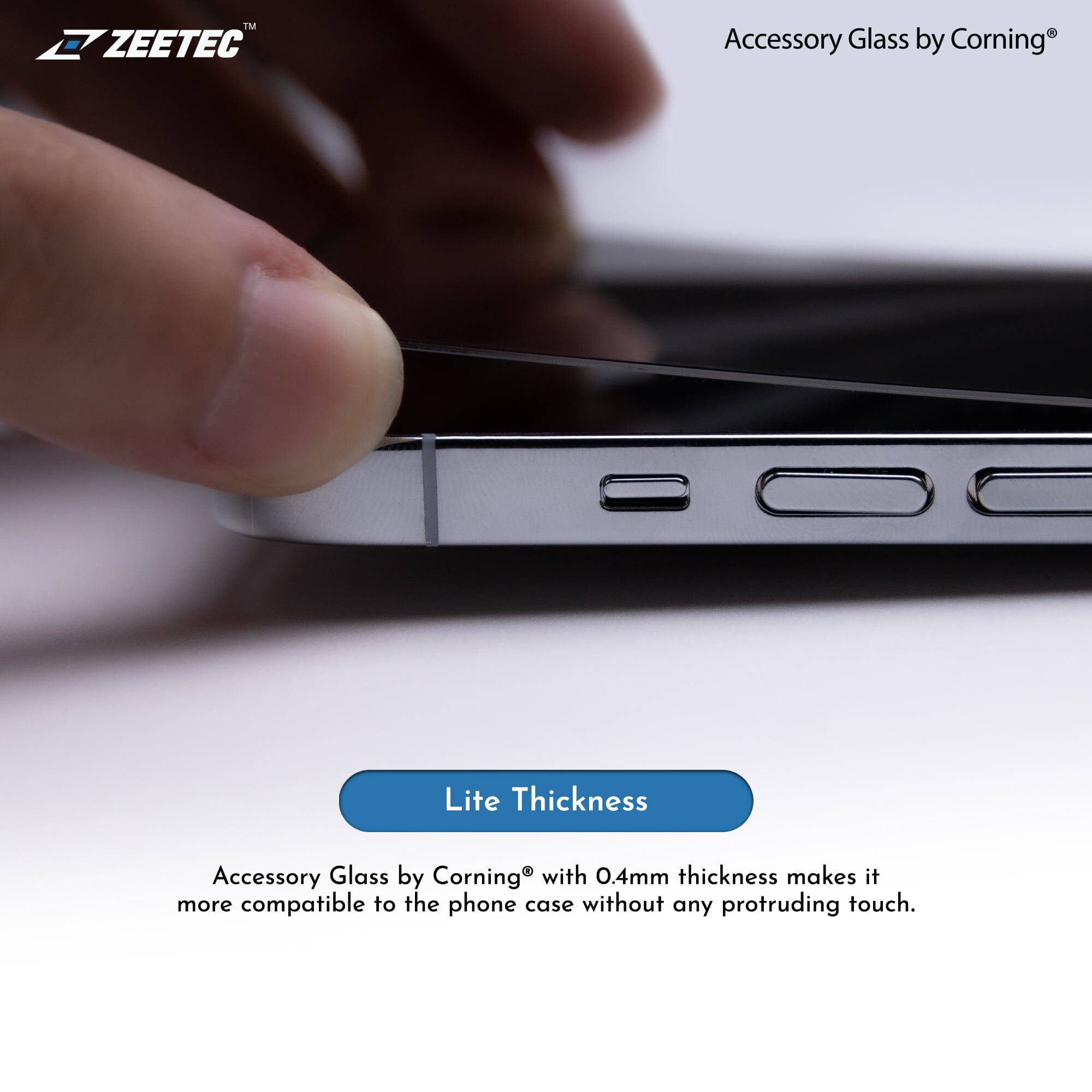 ZEETEC Accessory By Corning Tempered Glass for iPhone 14 Series Screen Protectors ZEETEC 